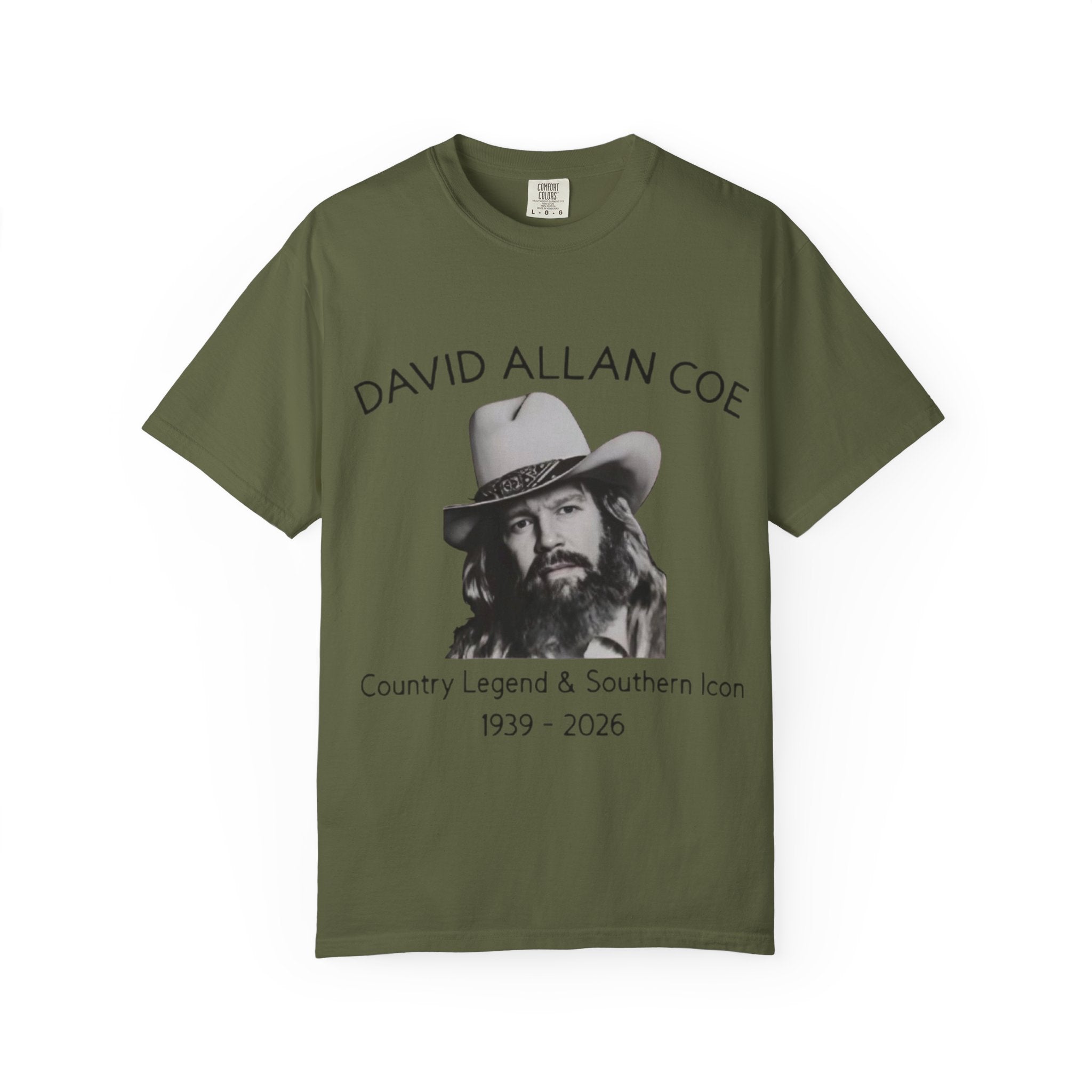 David Allan Coe Tribute T-Shirt – Vintage Cotton Memorial Tee