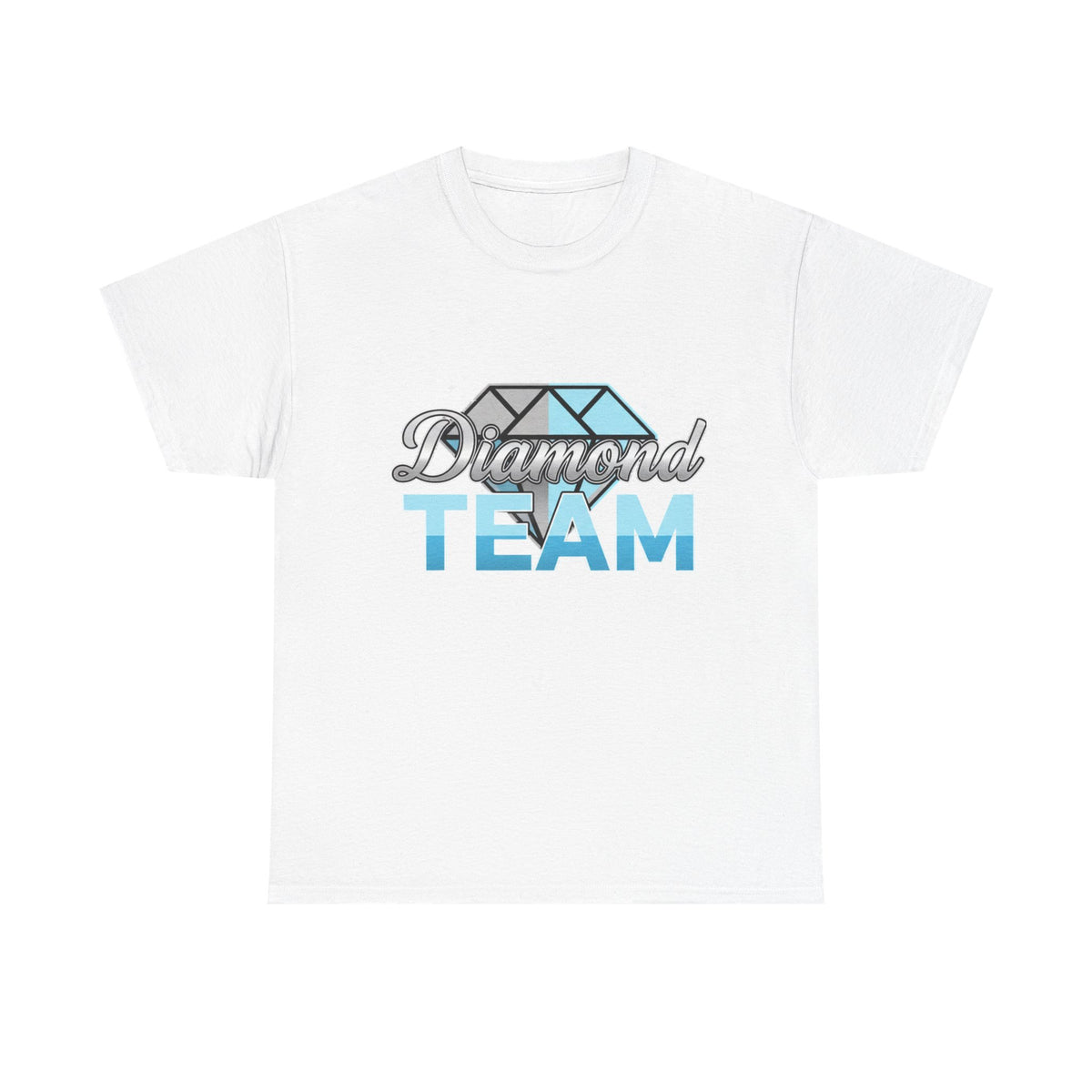 Diamond Team T-Shirt — Blue Gem Graphic Tee