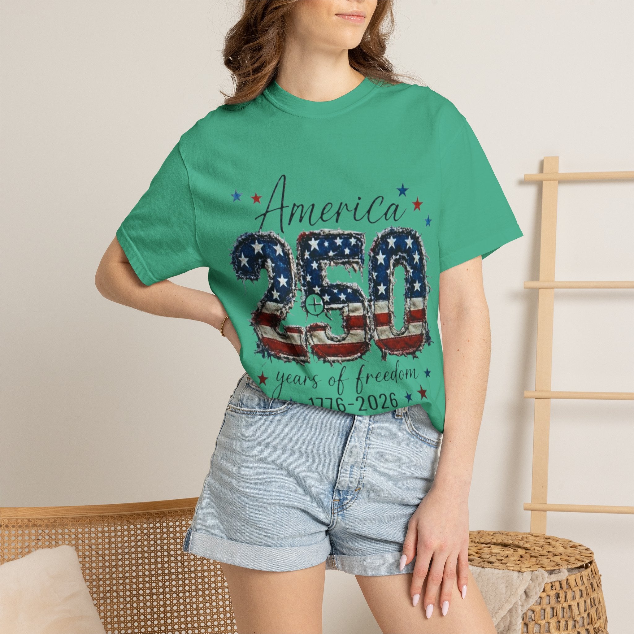 America 250 T-Shirt — 1776–2026 Stars & Stripes Patriotic Tee