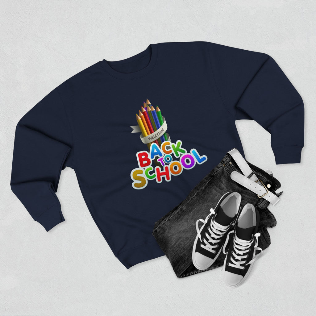 Okula Dönüş Sweatshirt'ü — Renkli Kalem Tasarımı