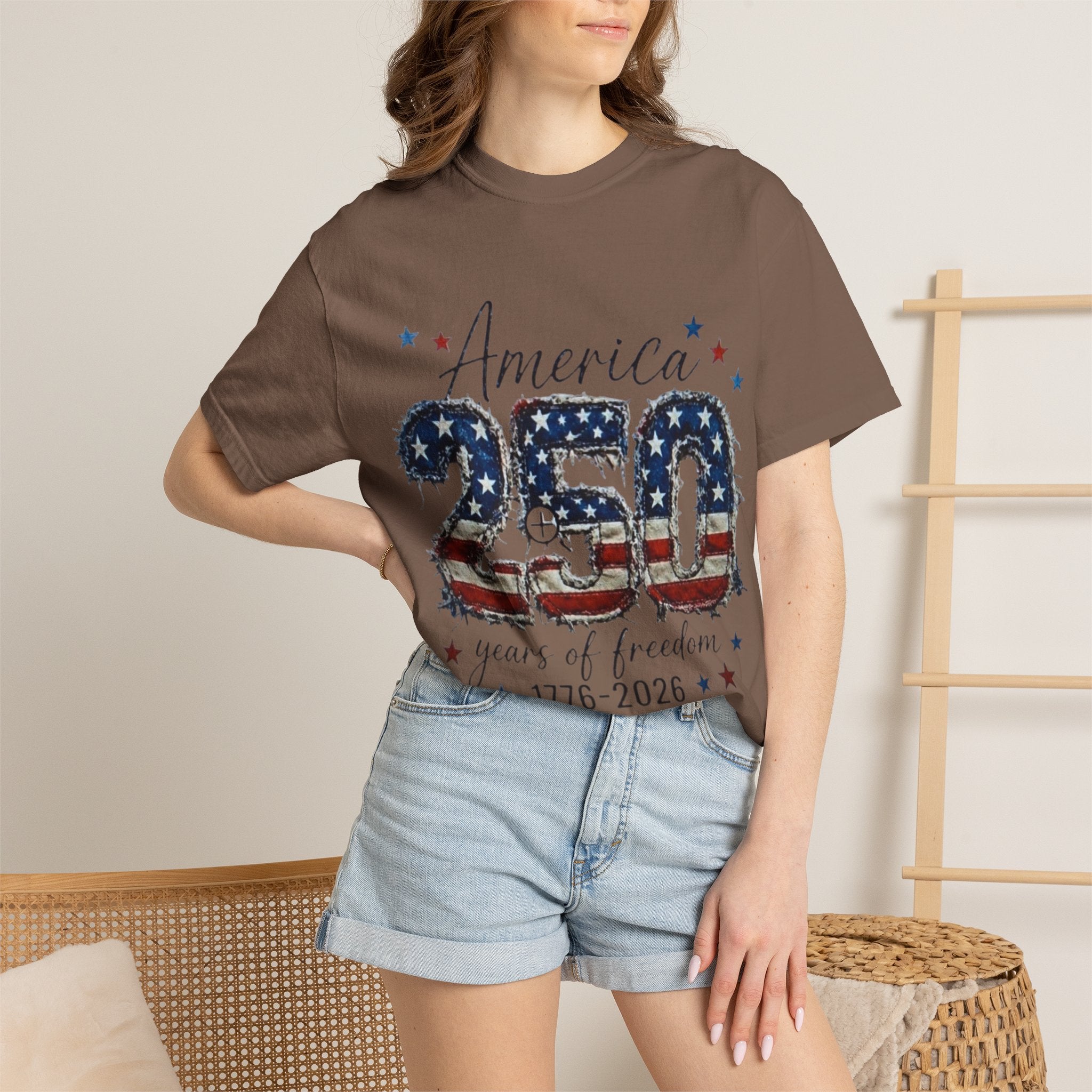 America 250 T-Shirt — 1776–2026 Stars & Stripes Patriotic Tee