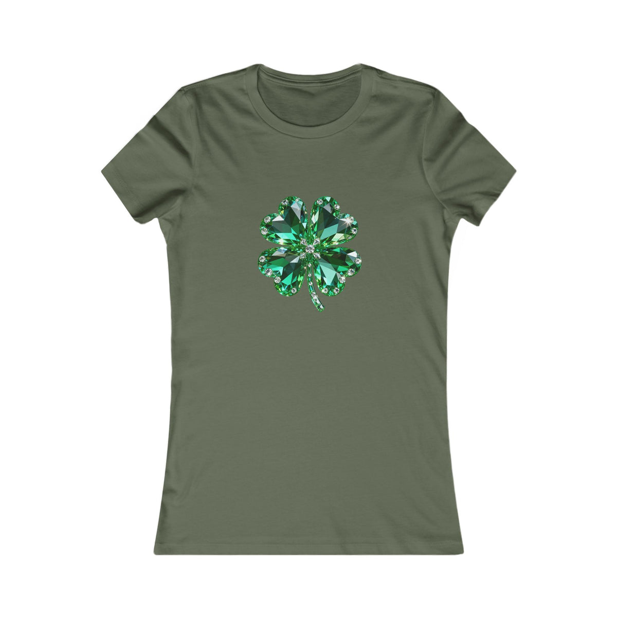 Women's T‑Shirt — Green Shamrock Clover Graphic St. Patrick's Day Tee