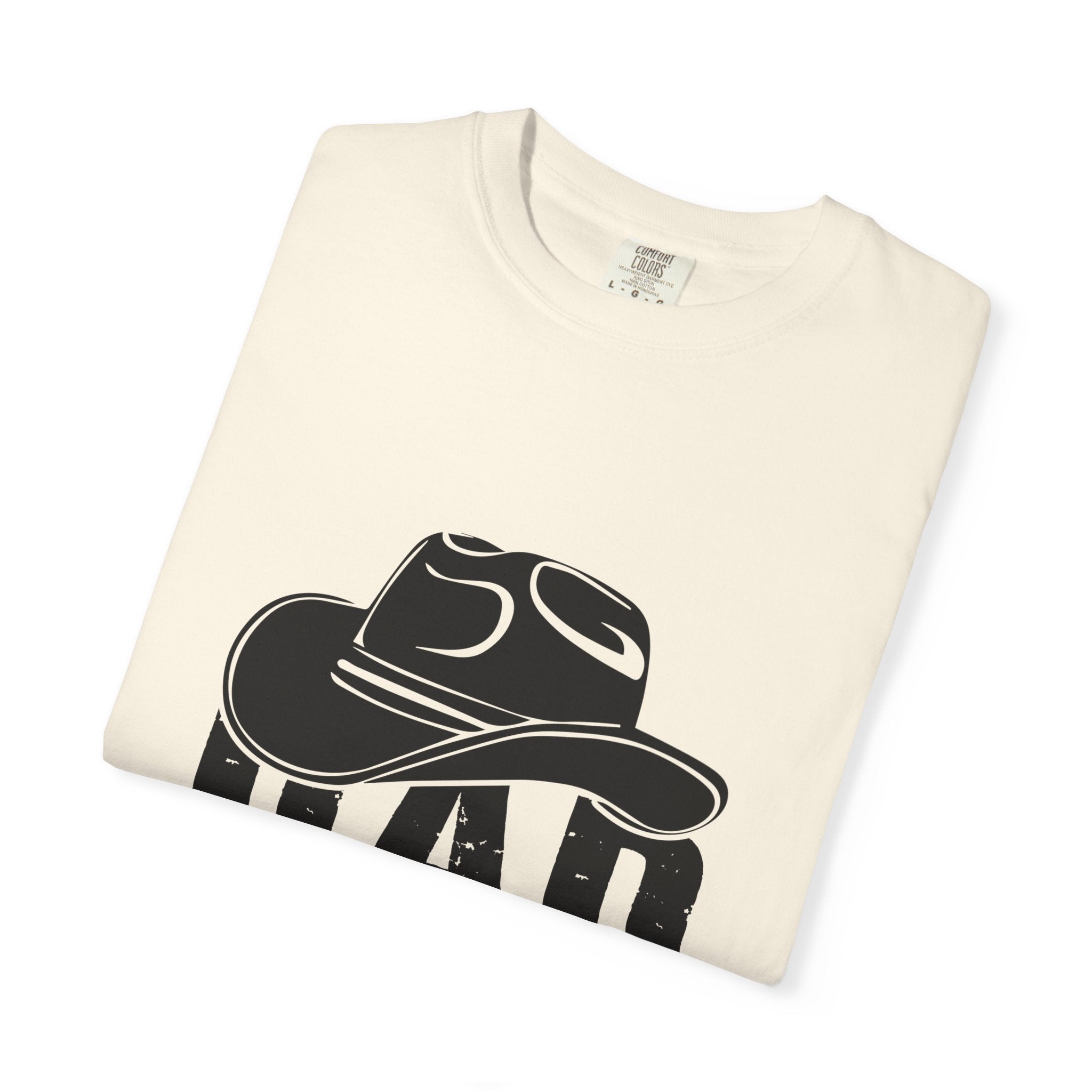 Dad of Girl T-Shirt — Cowboy Hat Father of Daughter Tee