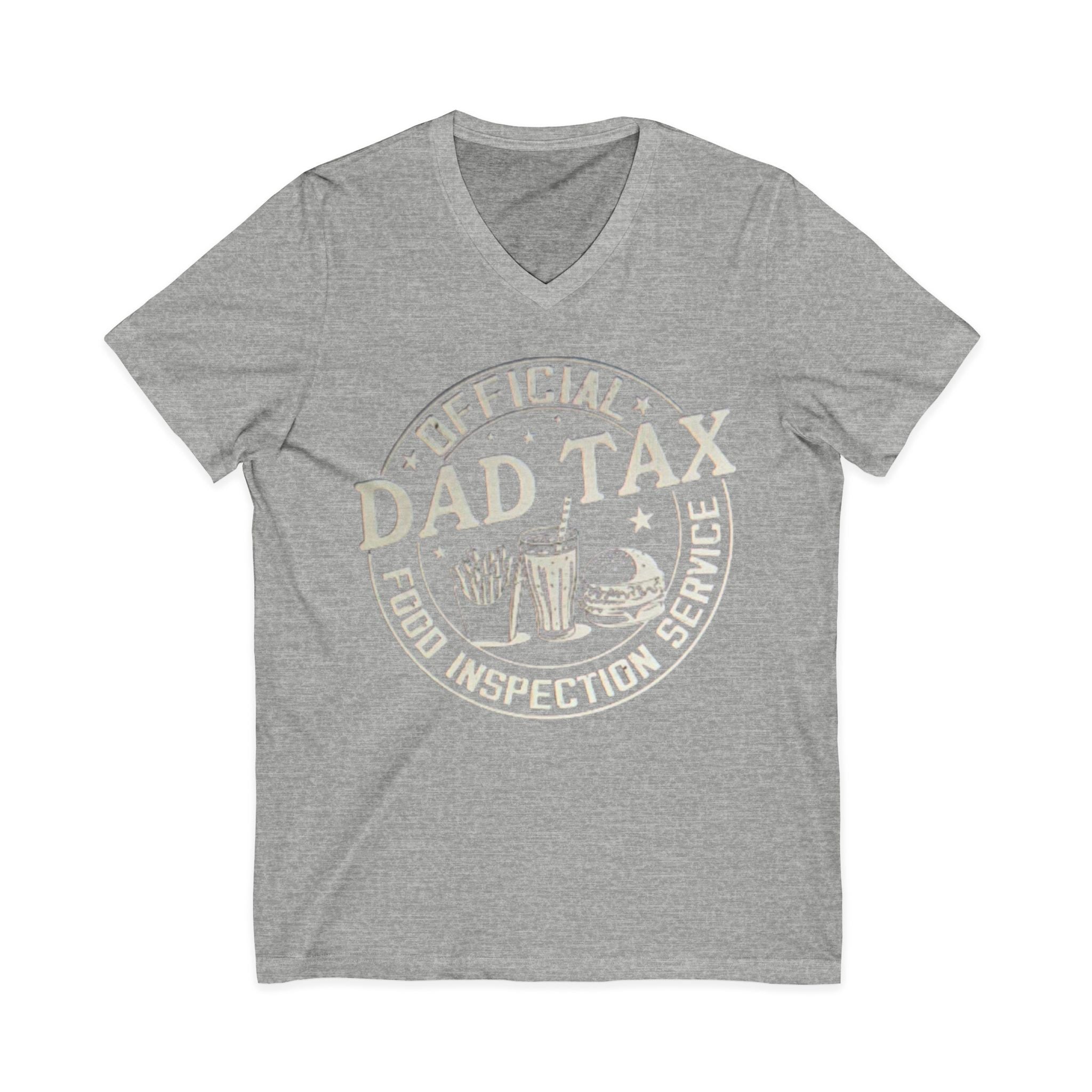 Dad Tax T‑Shirt — "Official Dad Tax Food Inspection Service" V‑Neck Tee