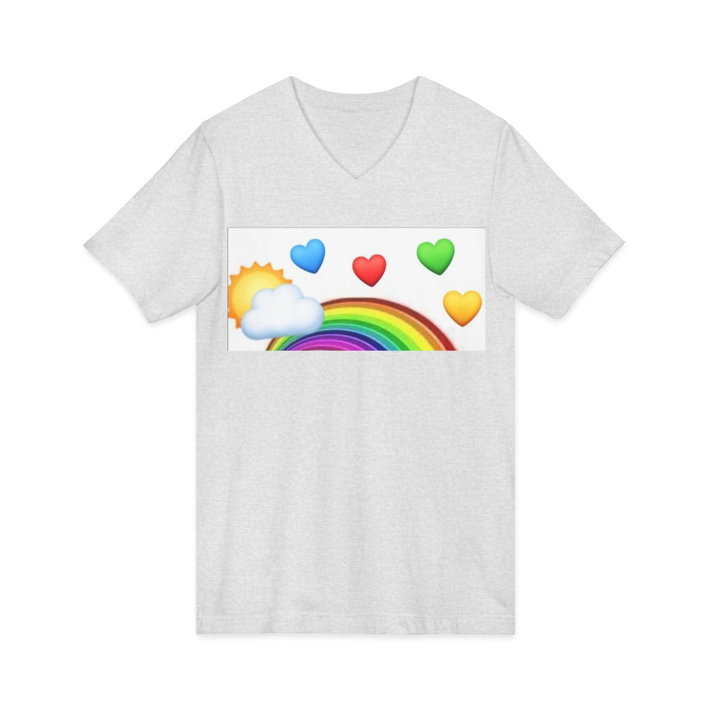 Unisex Jersey Short Sleeve V-Neck Tee