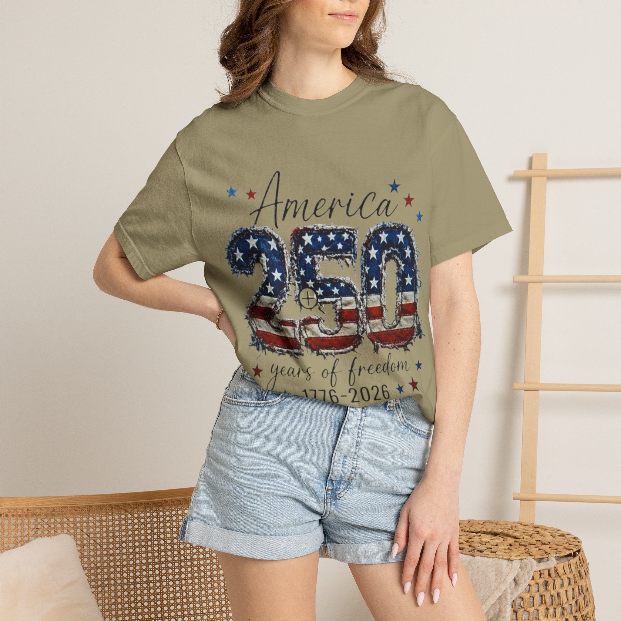 America 250 T-Shirt — 1776–2026 Stars & Stripes Patriotic Tee