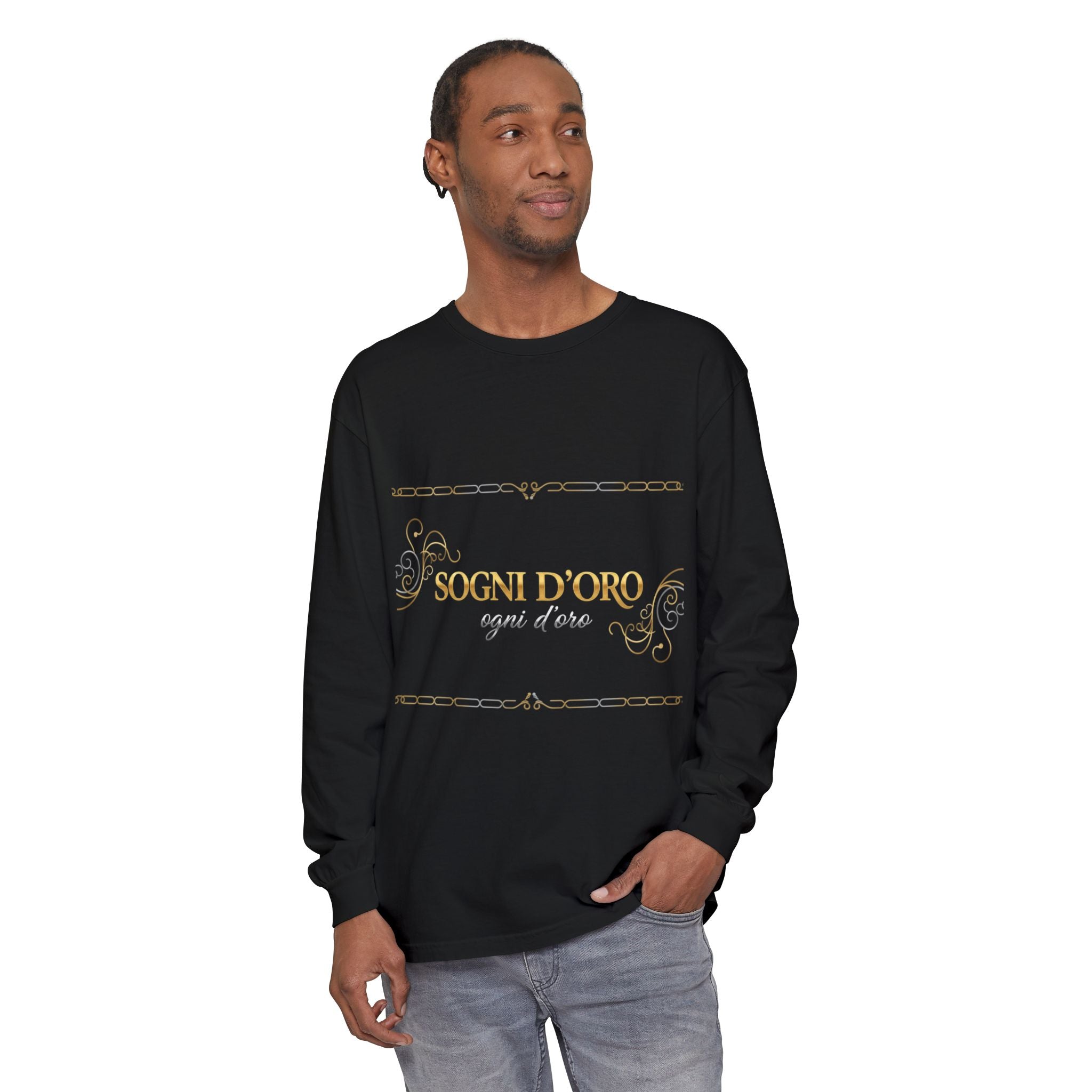 Garment-Dyed Cotton Long Sleeve