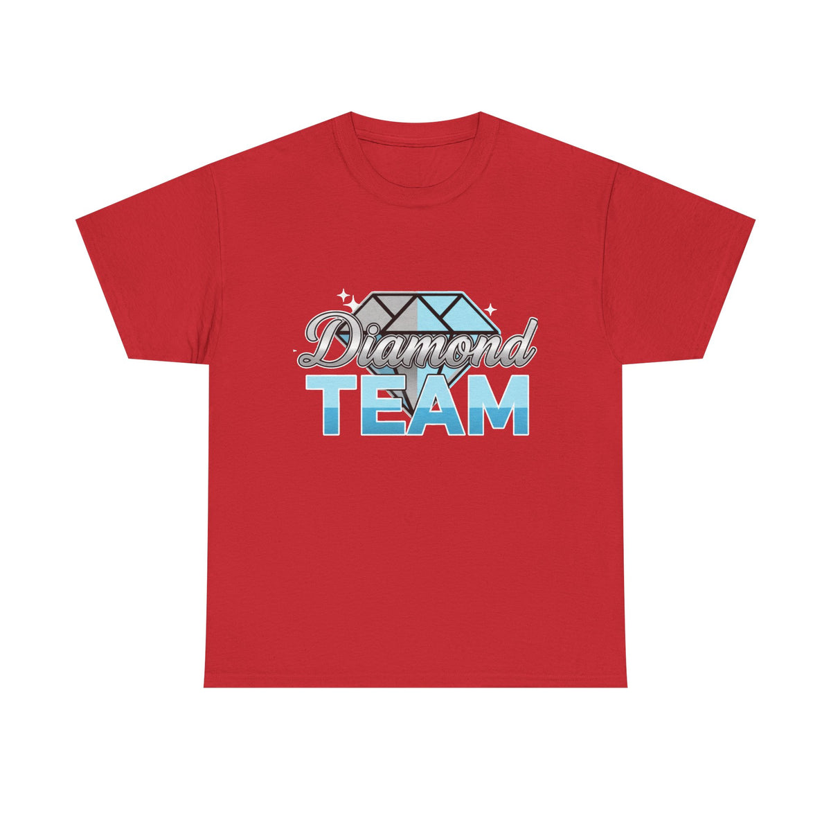 Diamond Team T-Shirt — Blue Gem Graphic Tee