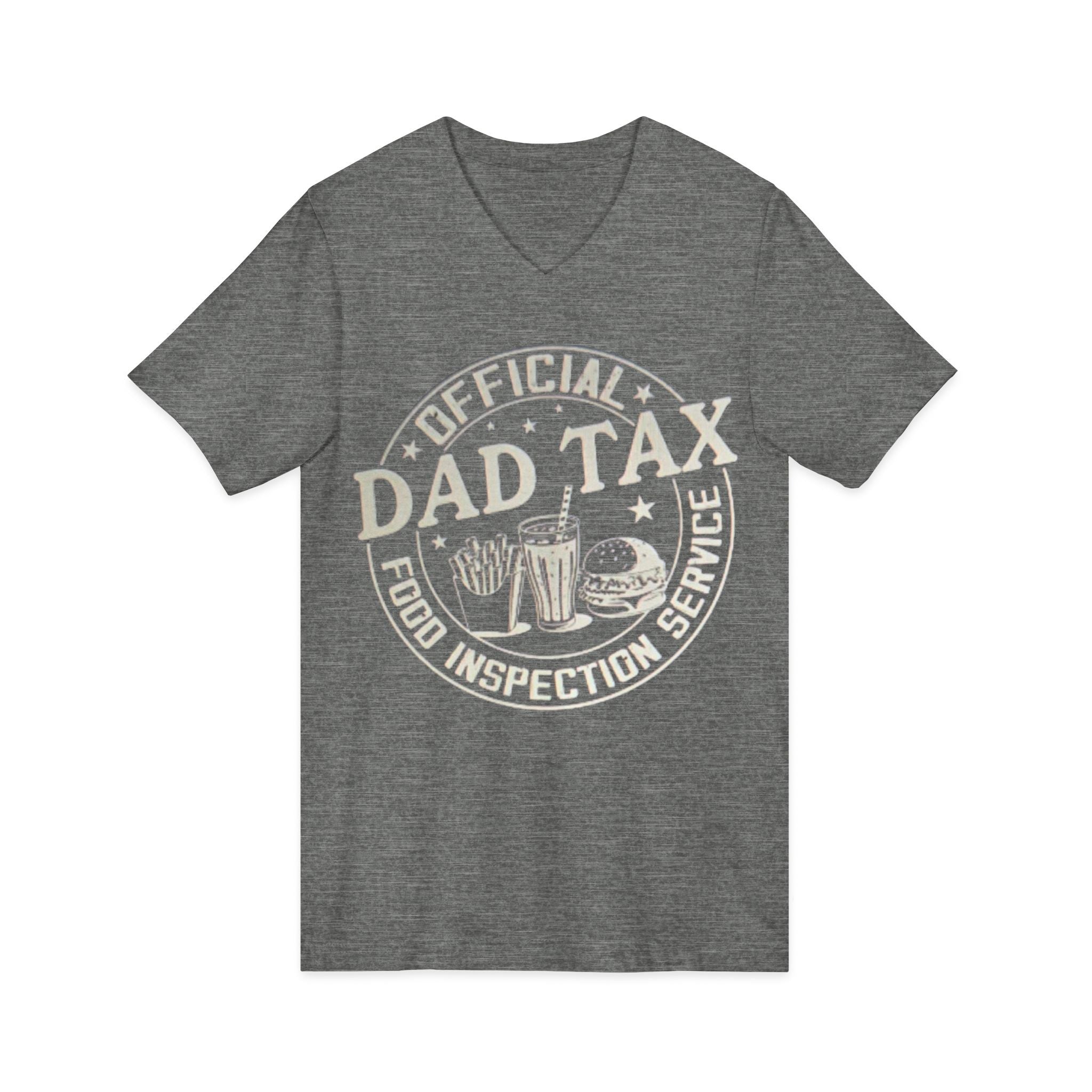 Dad Tax T‑Shirt — "Official Dad Tax Food Inspection Service" V‑Neck Tee