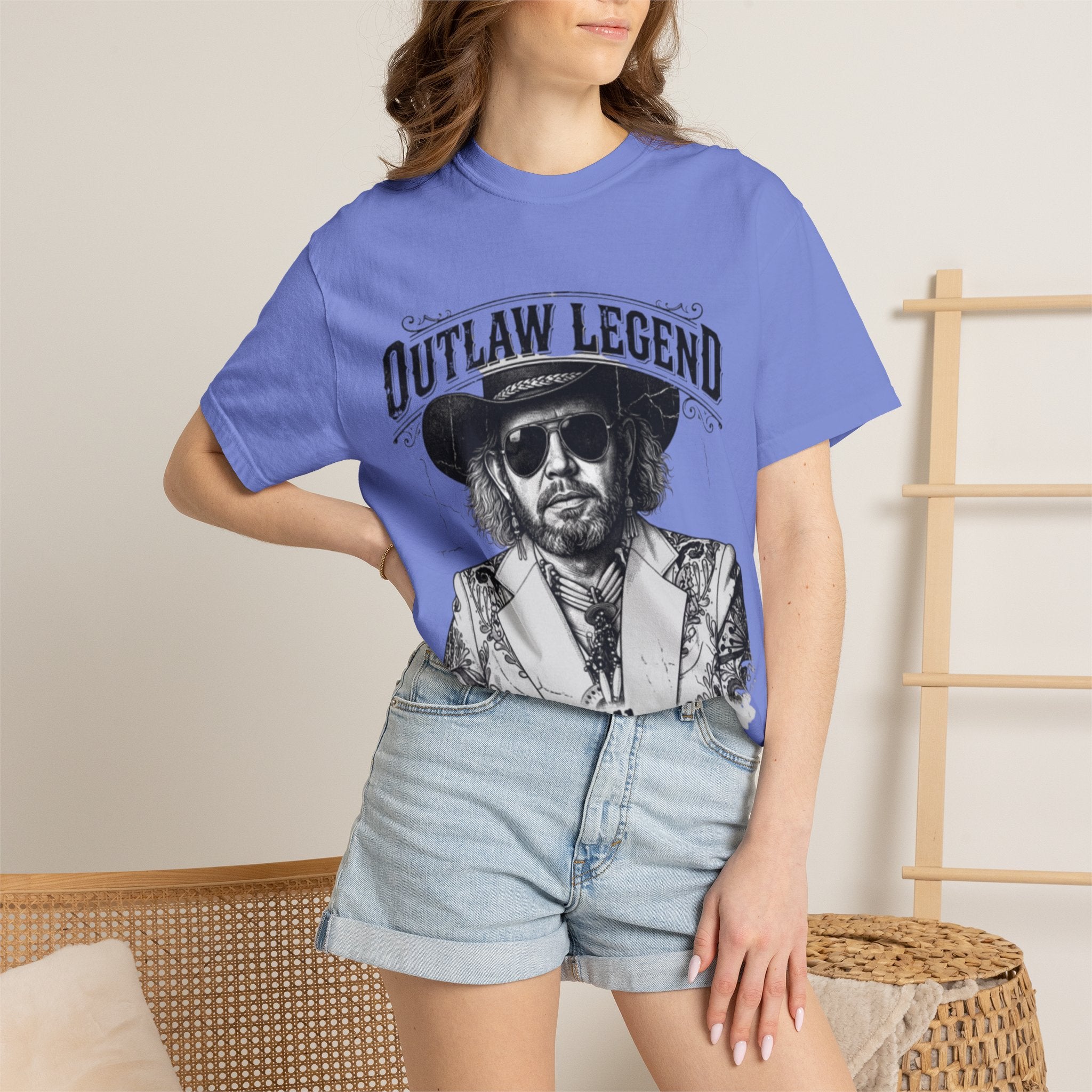 Outlaw Legend Tribute T-Shirt — David Allan Coe Memorial Graphic Tee