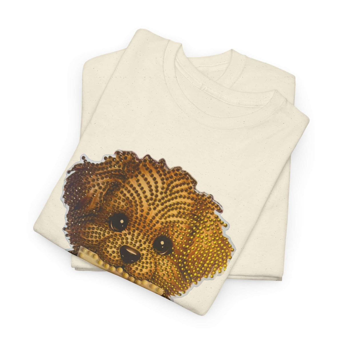 Puppy Love T‑Shirt — Cute Brown Puppy Holding Heart Tee (I Love You)
