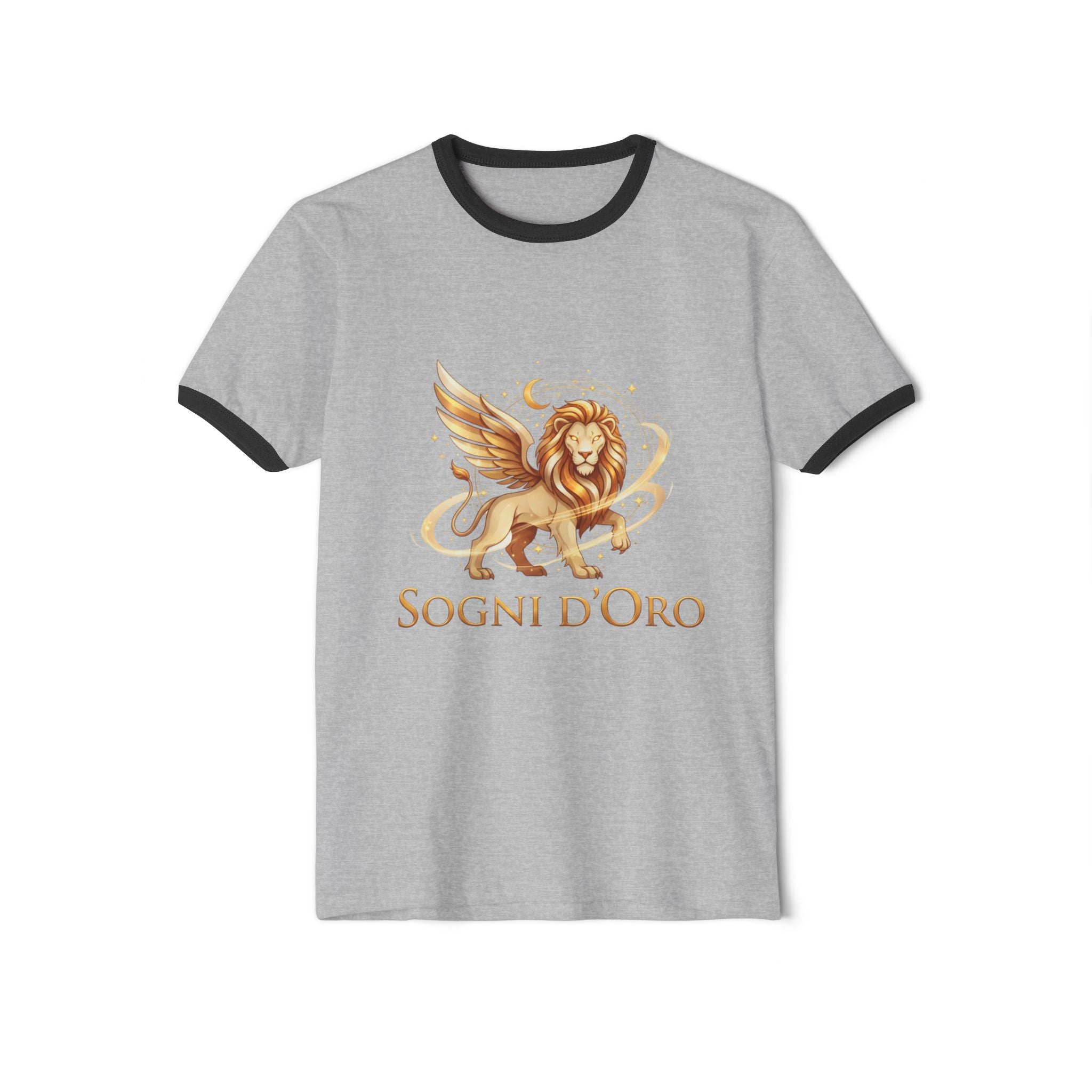 Cotton Ringer Tee Lion Print