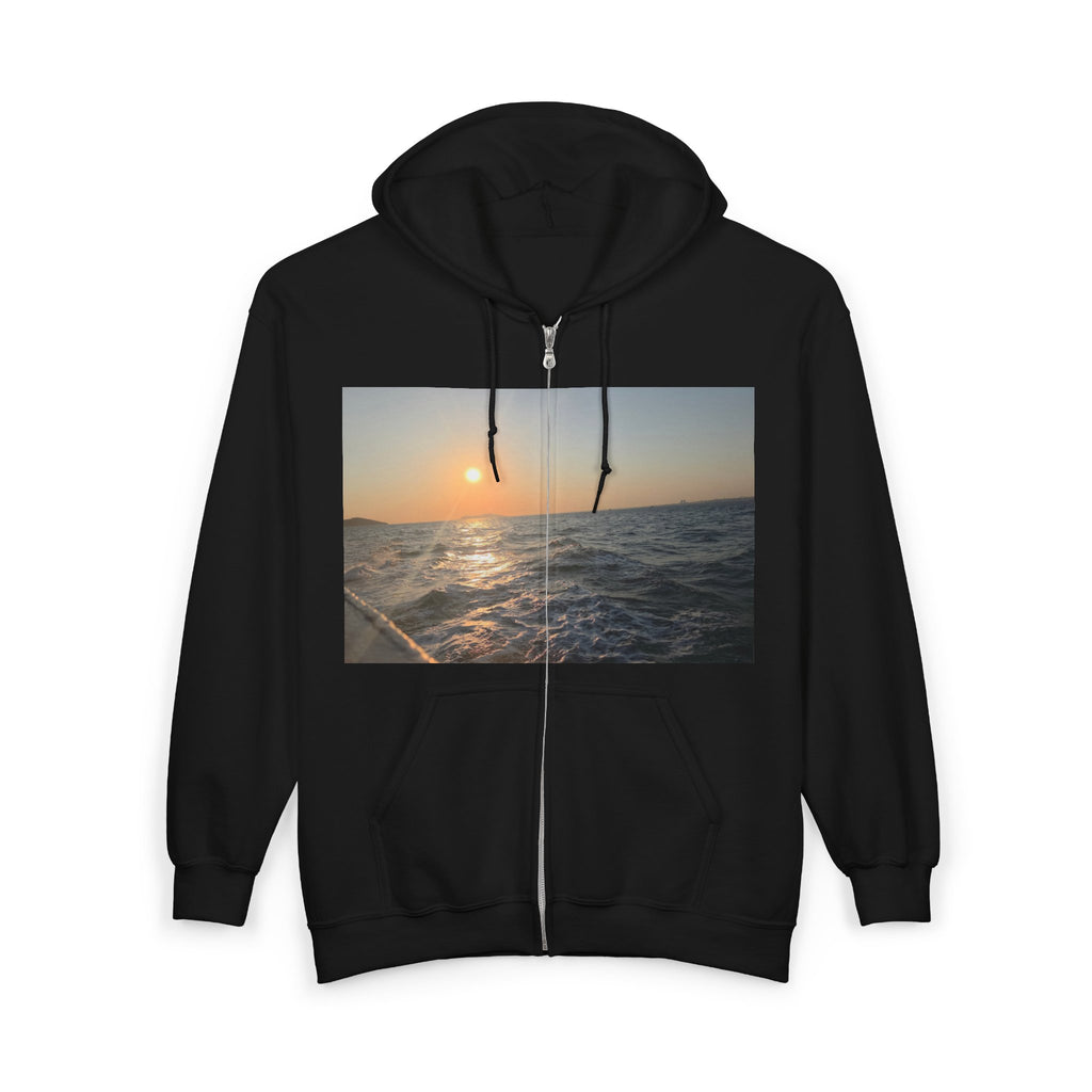 Coastal Sunset Zip Hoodie