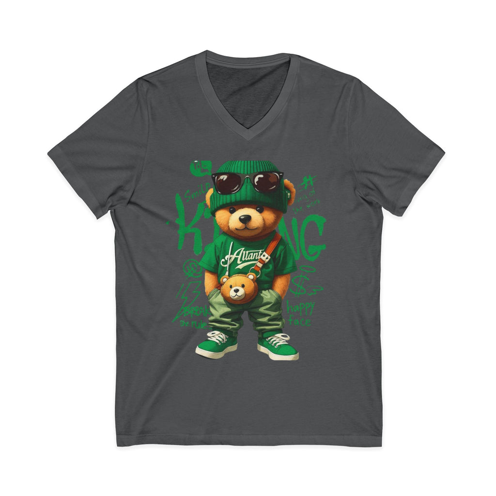 Cotton Teddy Bear V-Neck Tee