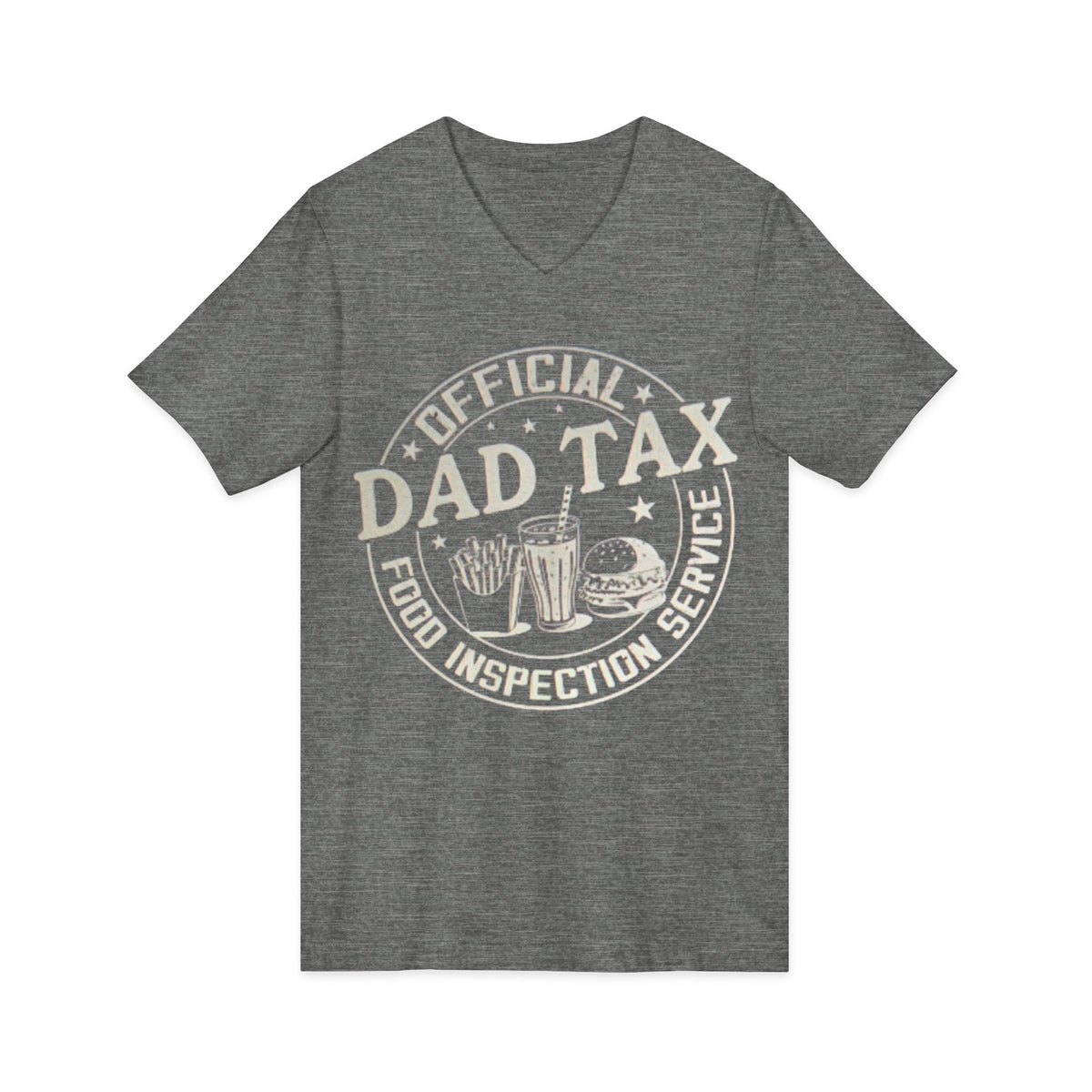 Dad Tax T‑Shirt — "Official Dad Tax Food Inspection Service" V‑Neck Tee