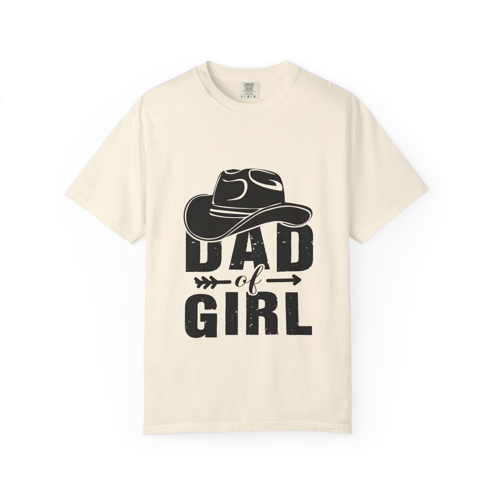 Dad of Girl T-Shirt — Cowboy Hat Father of Daughter Tee