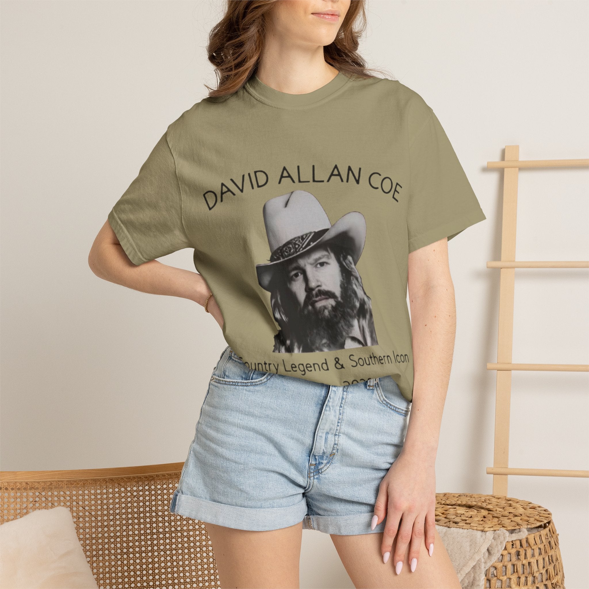 David Allan Coe Tribute T-Shirt – Vintage Cotton Memorial Tee