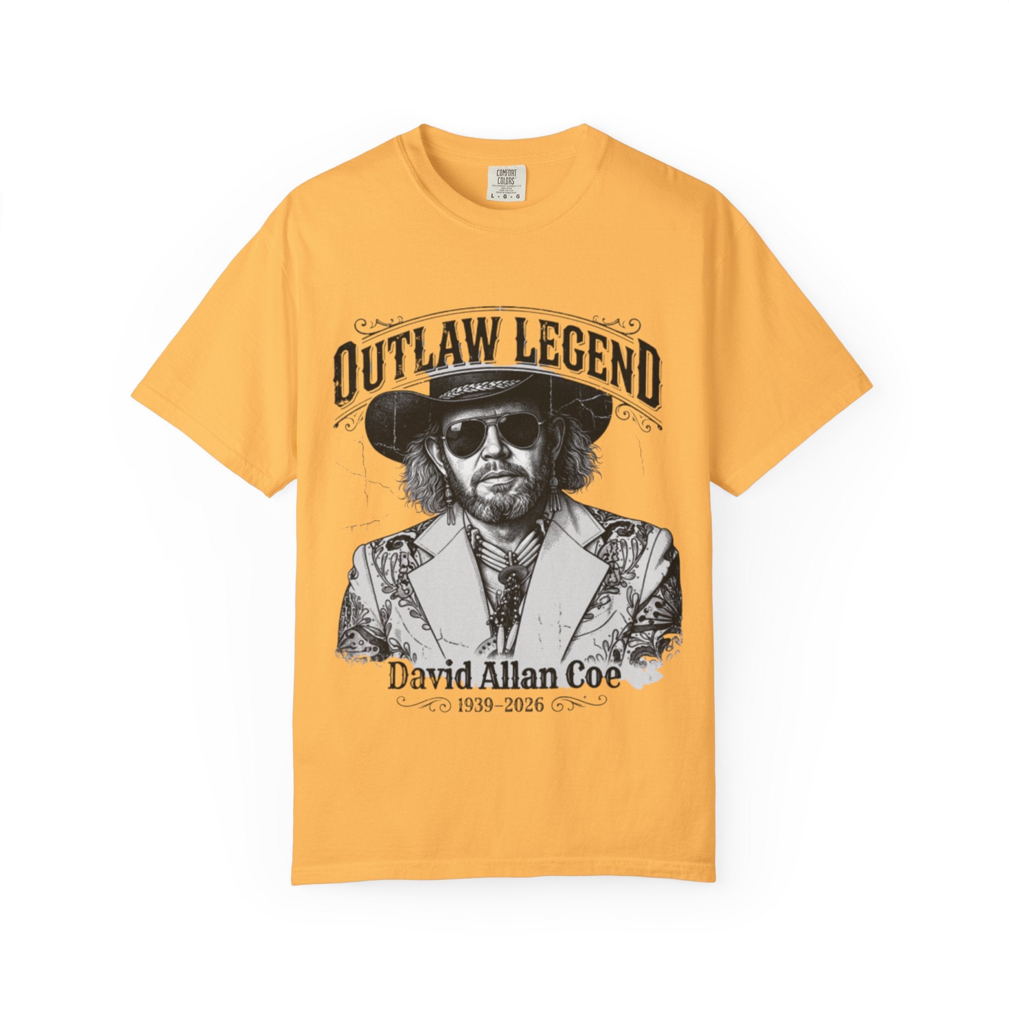 Outlaw Legend Tribute T-Shirt — David Allan Coe Memorial Graphic Tee