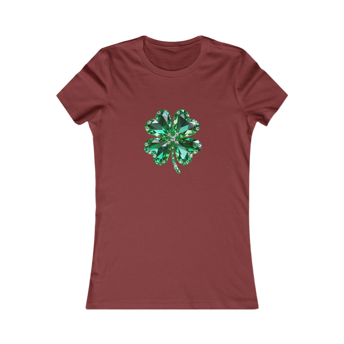 Women's T‑Shirt — Green Shamrock Clover Graphic St. Patrick's Day Tee
