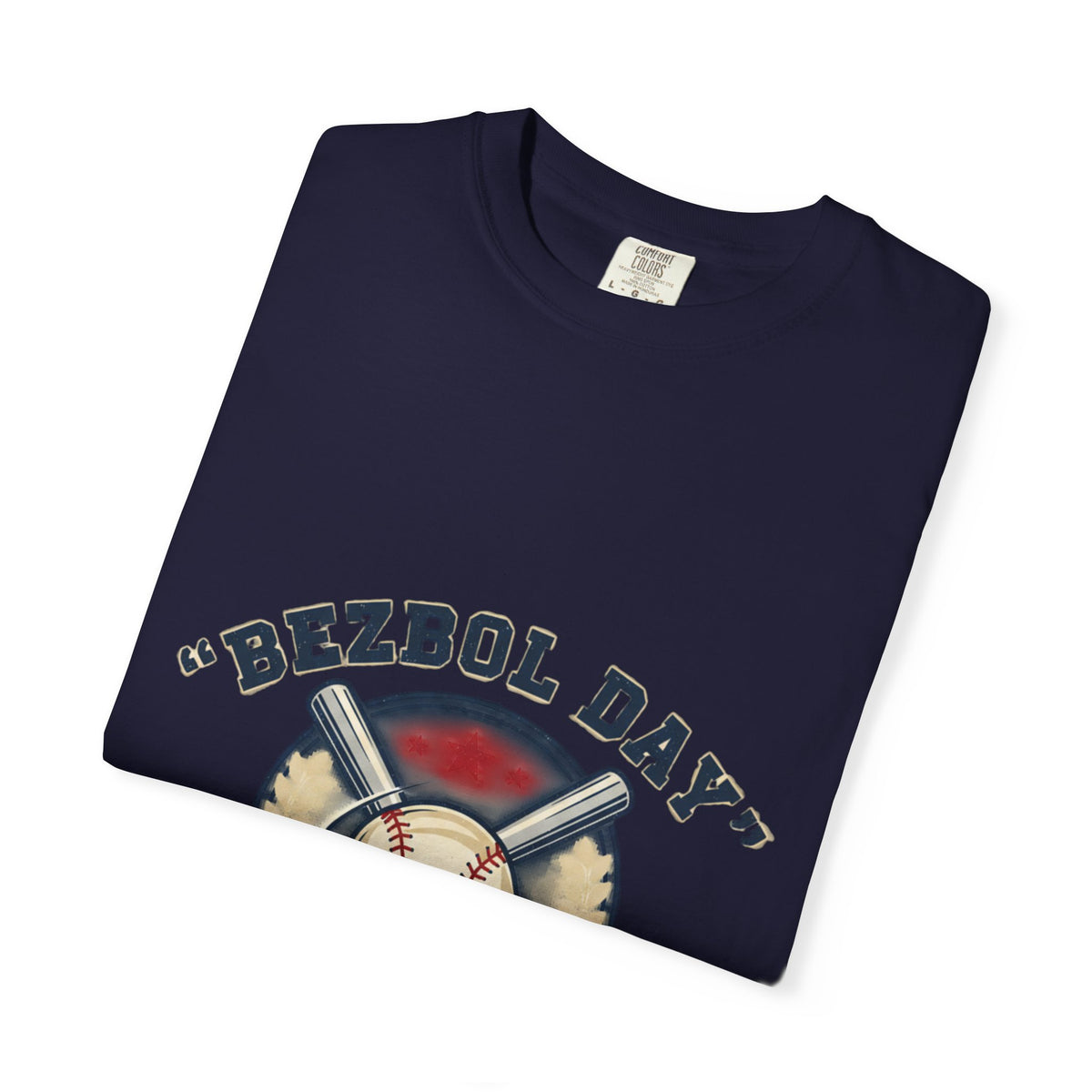 Baseball Graphic T-Shirt — "Bezbol Day" Retro Baseball Tee