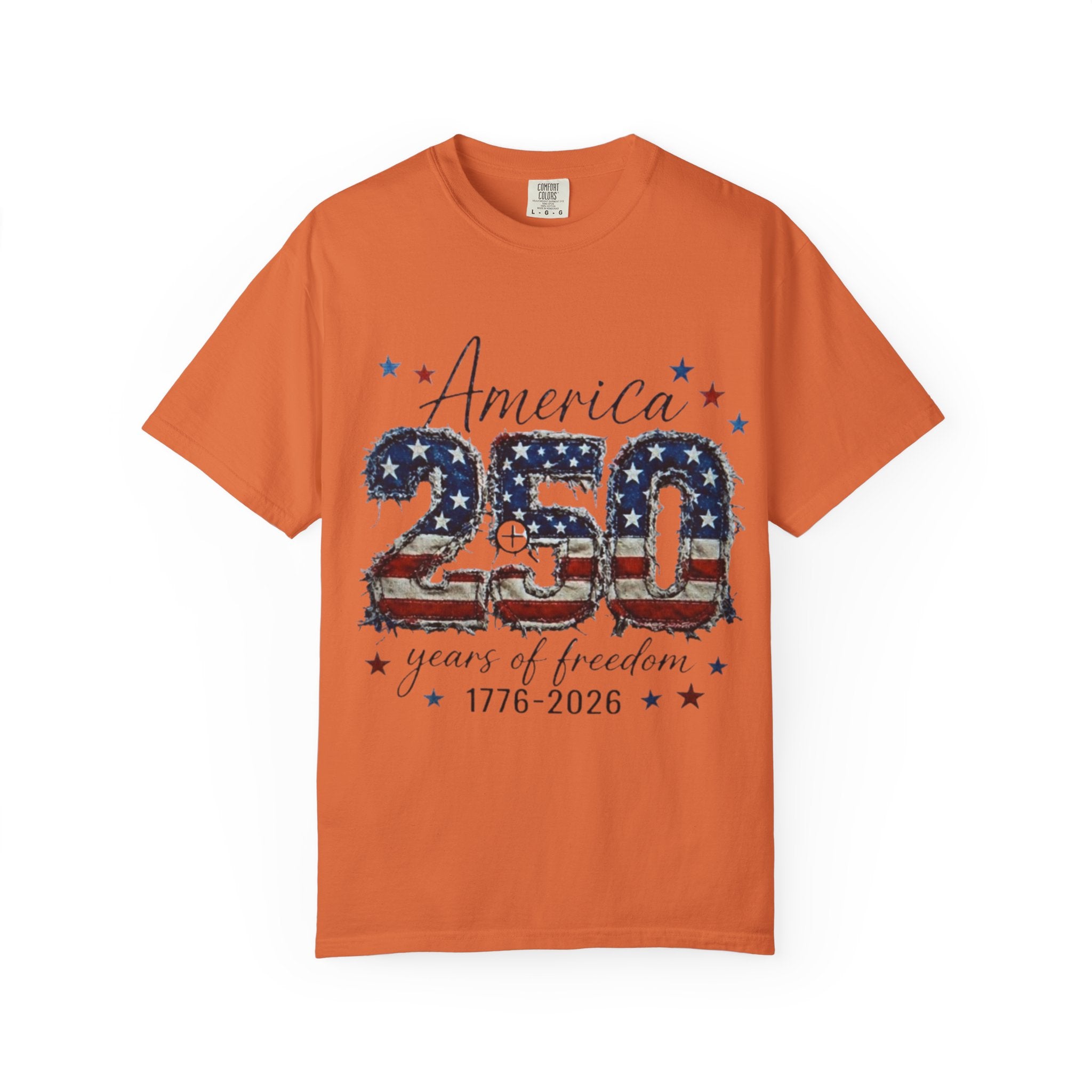America 250 T-Shirt — 1776–2026 Stars & Stripes Patriotic Tee