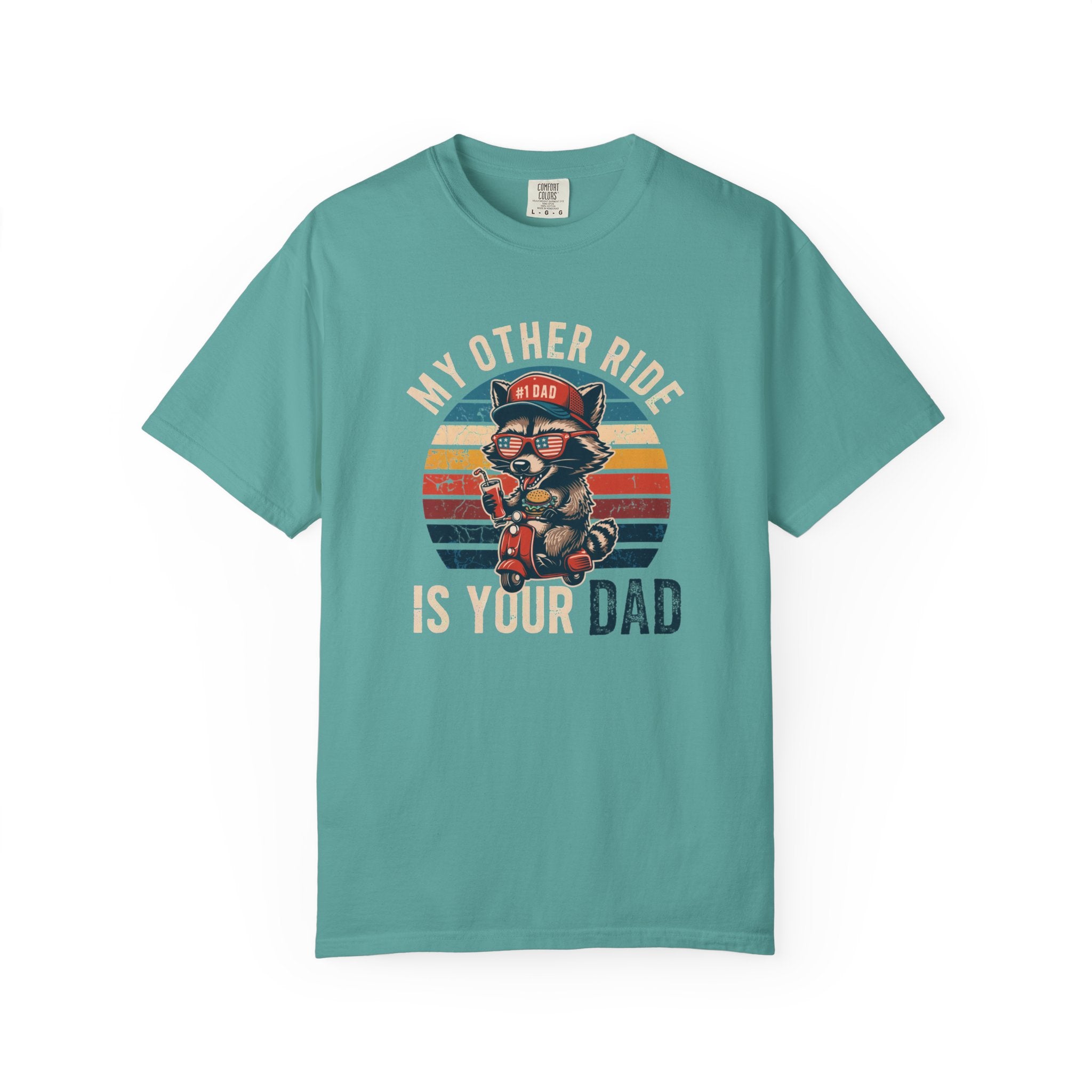 My Other Ride Is Your Dad T-Shirt — Cute Motorcycle Puppy Graphic Tee for Dad, Father's Day Gift