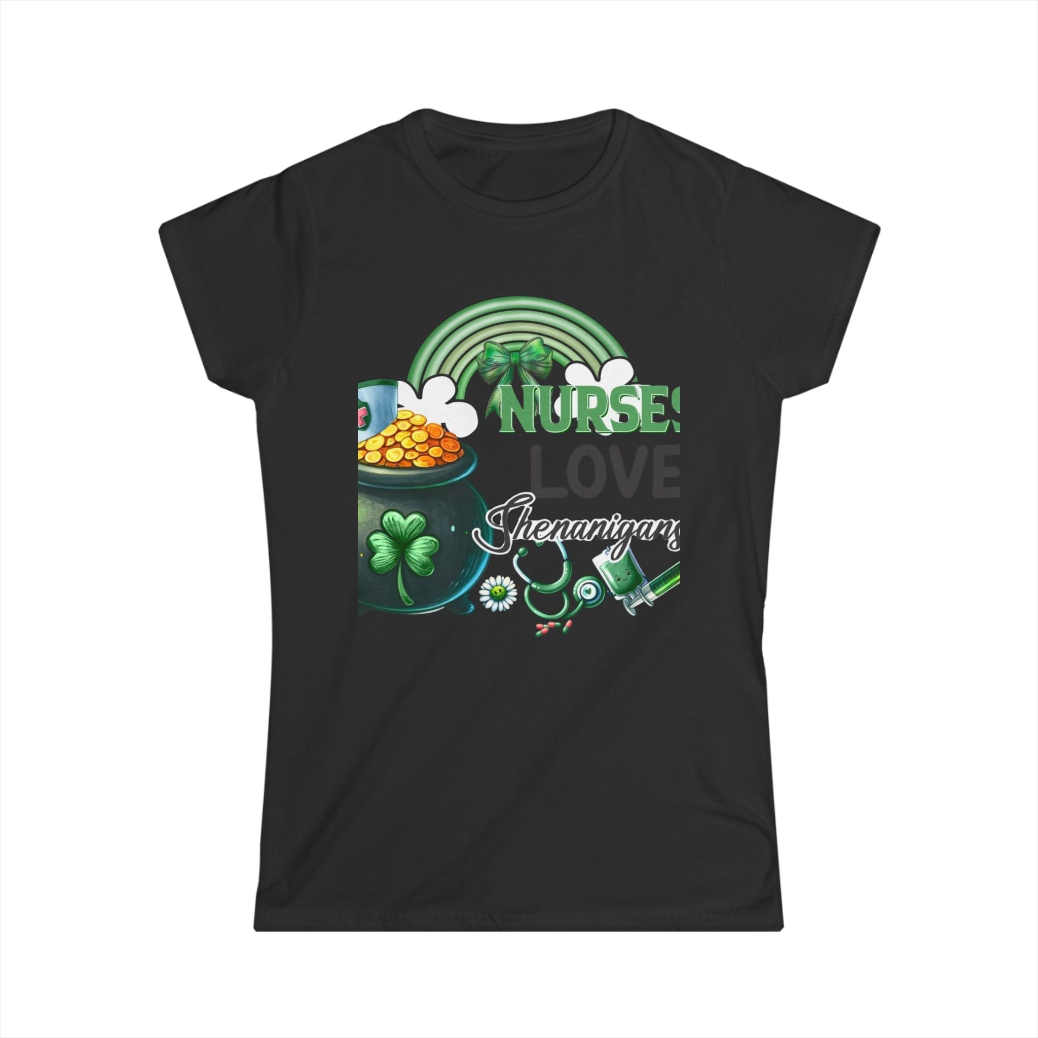 Nurse Shamrock Cotton Tee