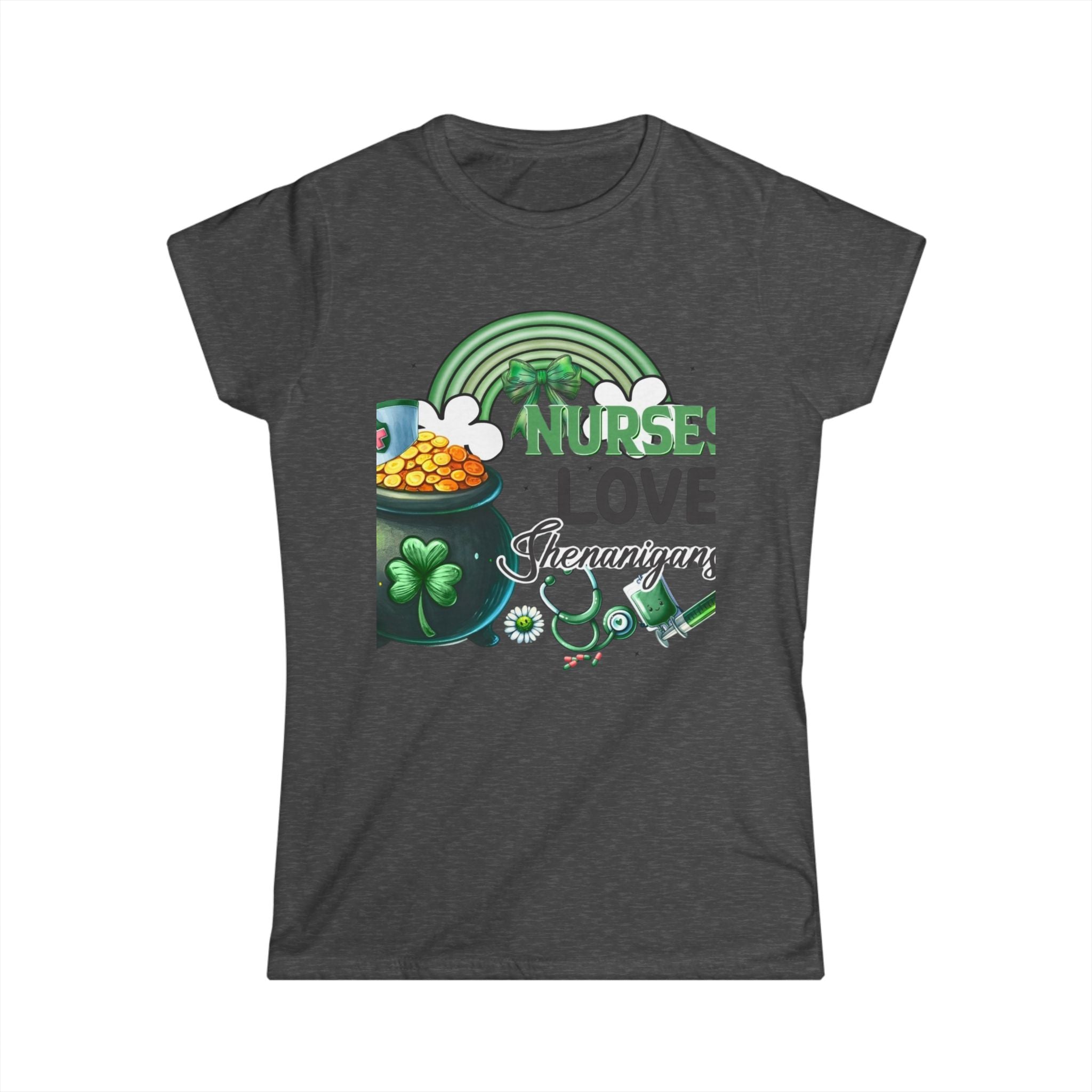 Nurse Shamrock Cotton Tee