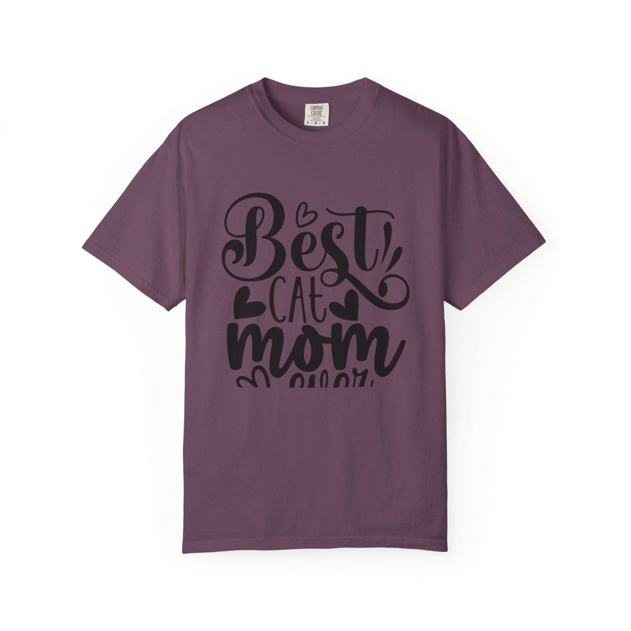 Garment-Dyed Cat Mom Tee