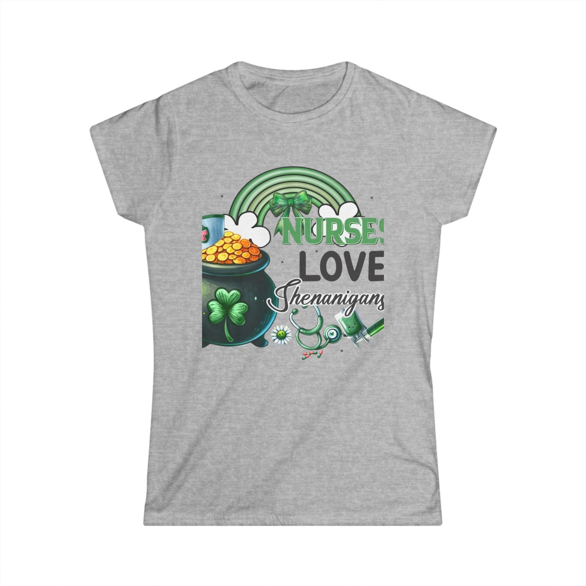 Nurse Shamrock Cotton Tee