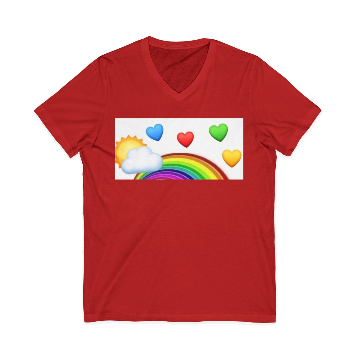 Unisex Jersey Short Sleeve V-Neck Tee