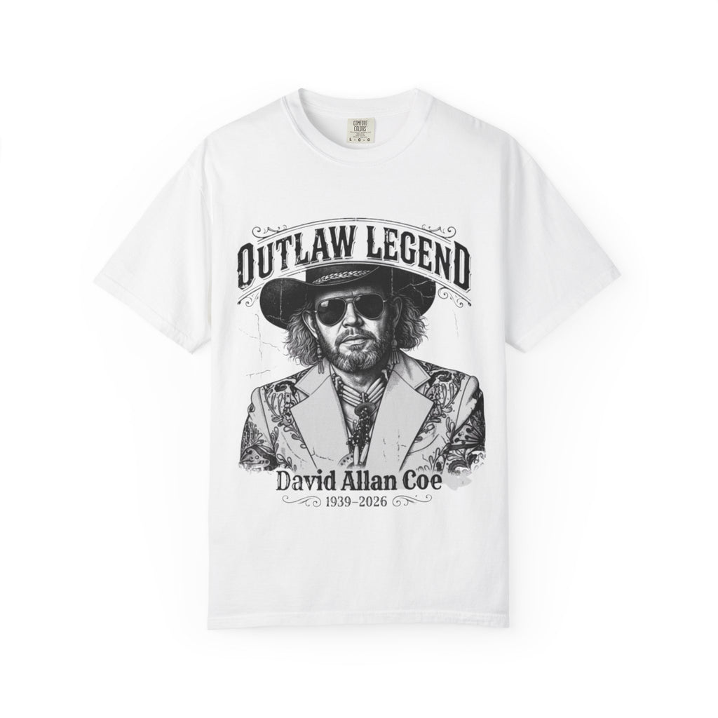 Outlaw Legend Tribute T-Shirt — David Allan Coe Memorial Graphic Tee