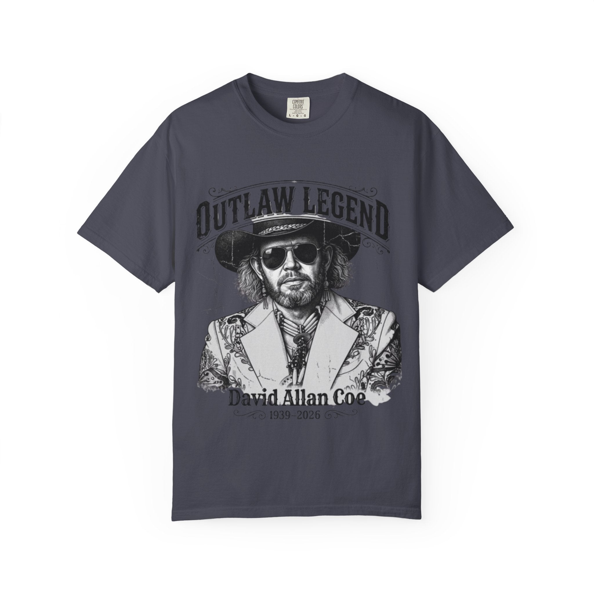 Outlaw Legend Tribute T-Shirt — David Allan Coe Memorial Graphic Tee