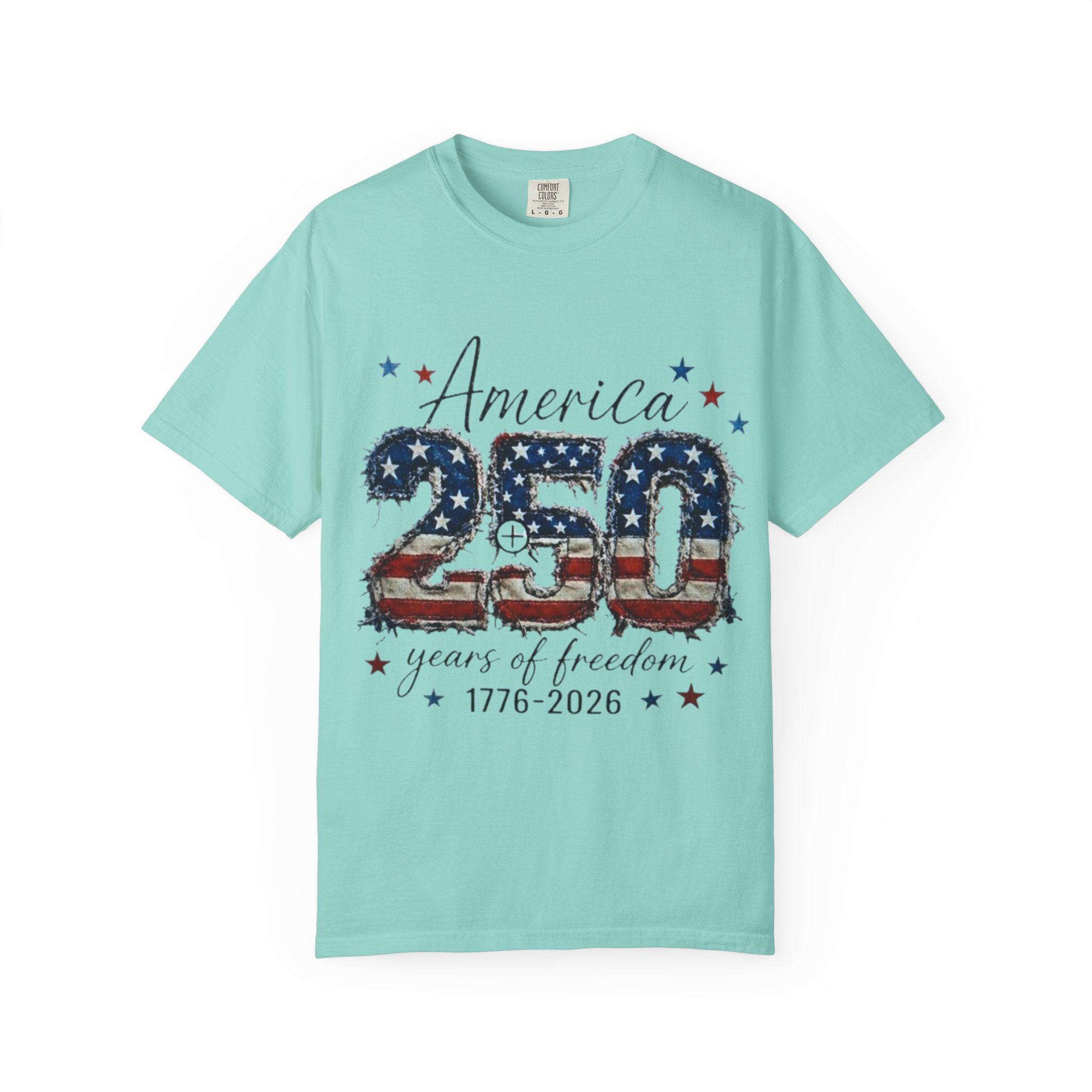 America 250 T-Shirt — 1776–2026 Stars & Stripes Patriotic Tee