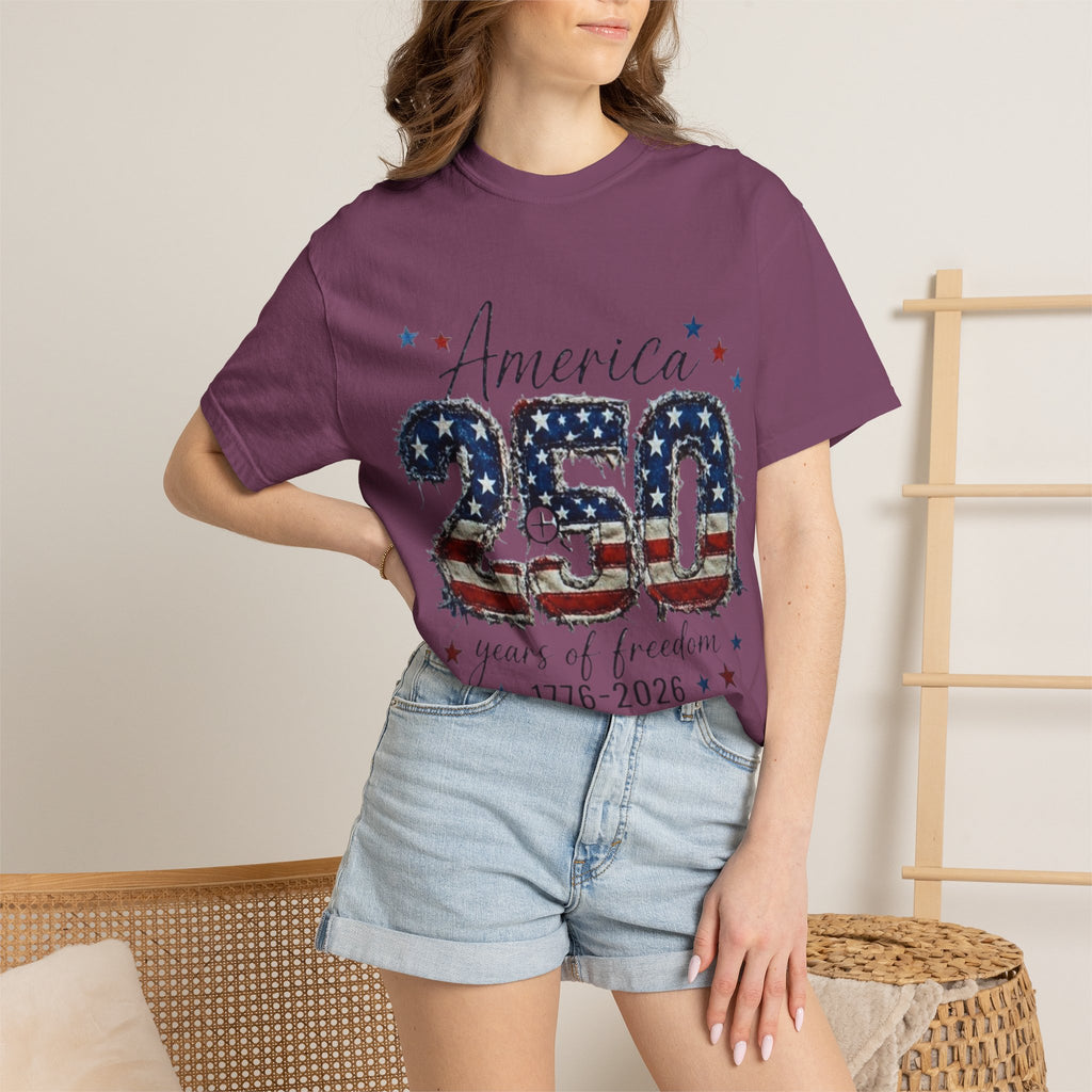 America 250 T-Shirt — 1776–2026 Stars & Stripes Patriotic Tee