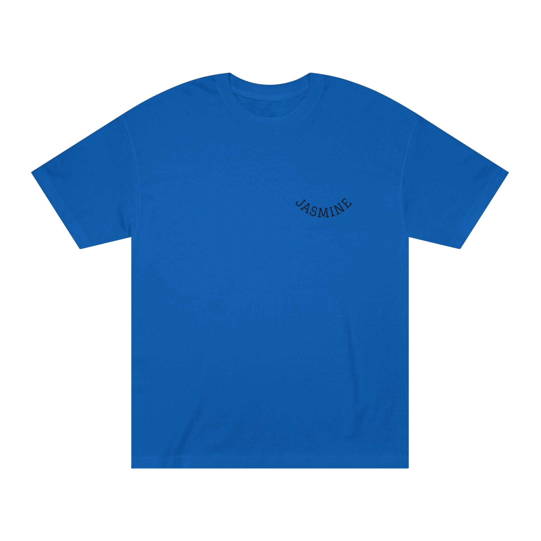 Yahsin Jasmine Tee — Minimal Arched Logo White T‑Shirt