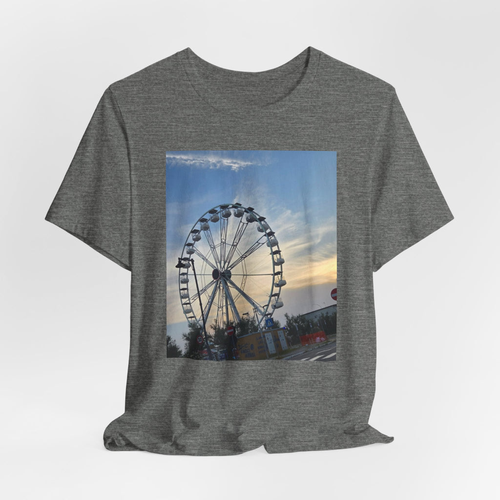 Ferris Wheel Sunset T-Shirt — Carnival Photo Tee