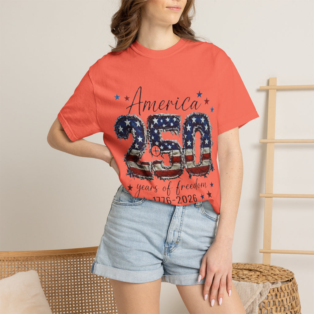 America 250 T-Shirt — 1776–2026 Stars & Stripes Patriotic Tee