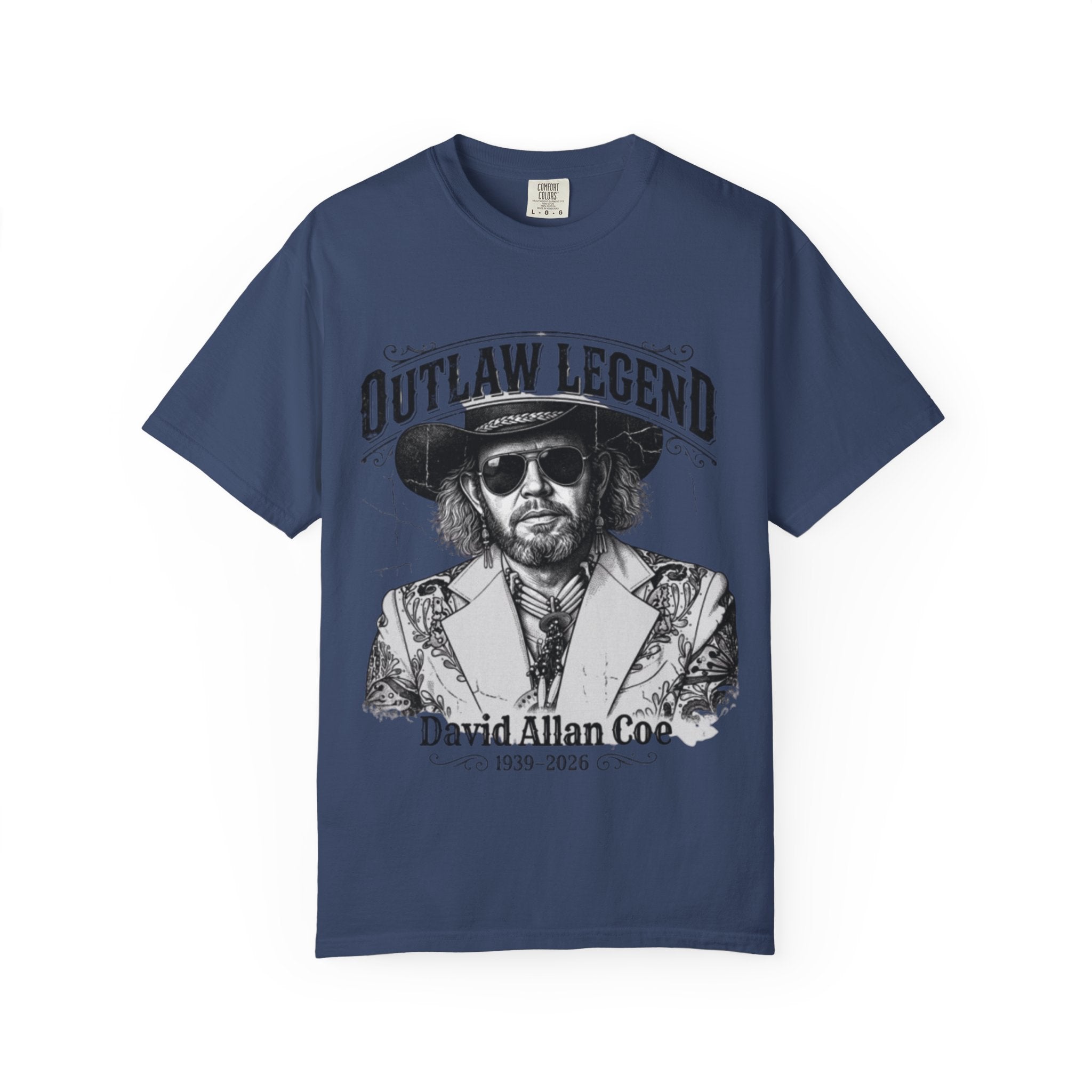 Outlaw Legend Tribute T-Shirt — David Allan Coe Memorial Graphic Tee