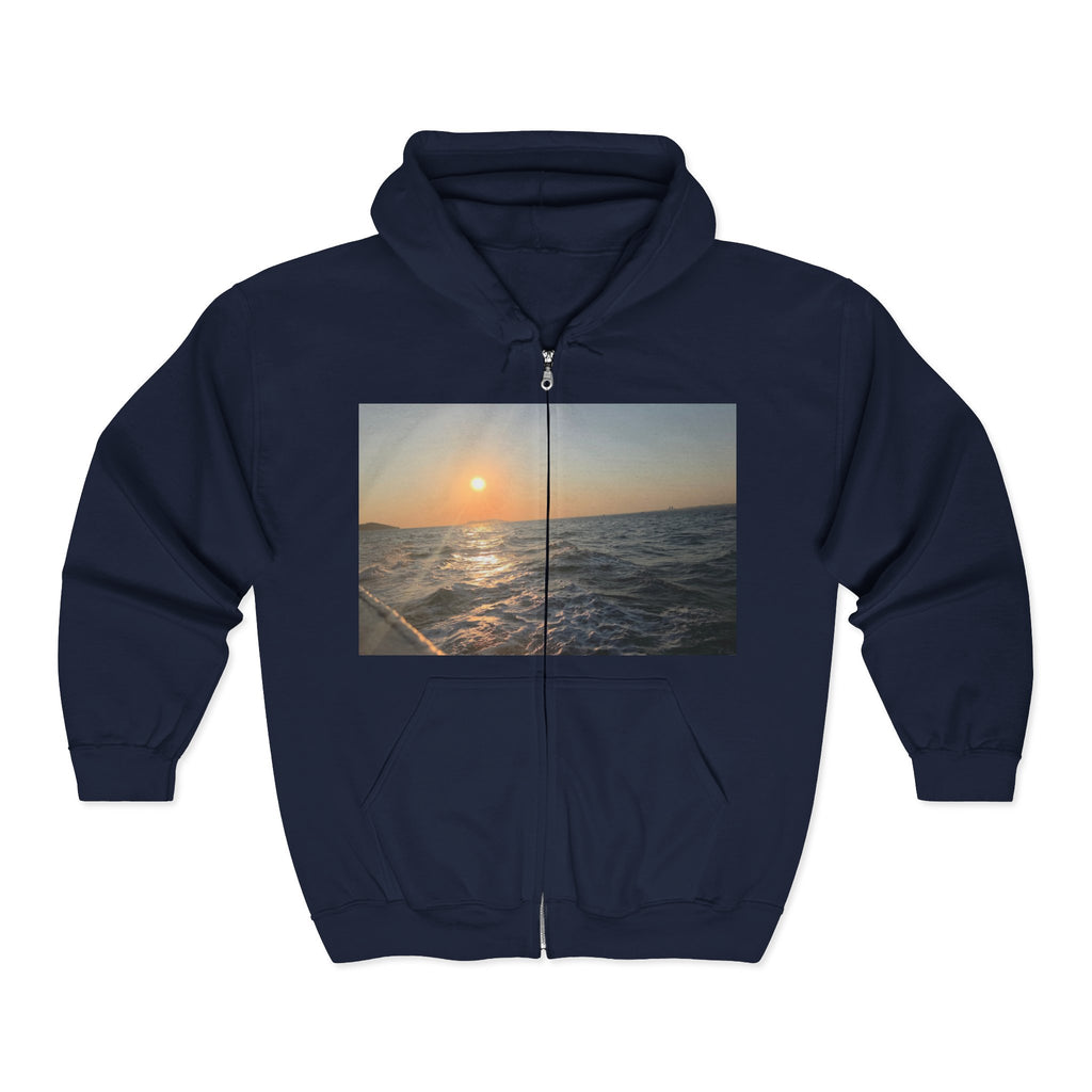 Sunset Sea Zip Hoodie