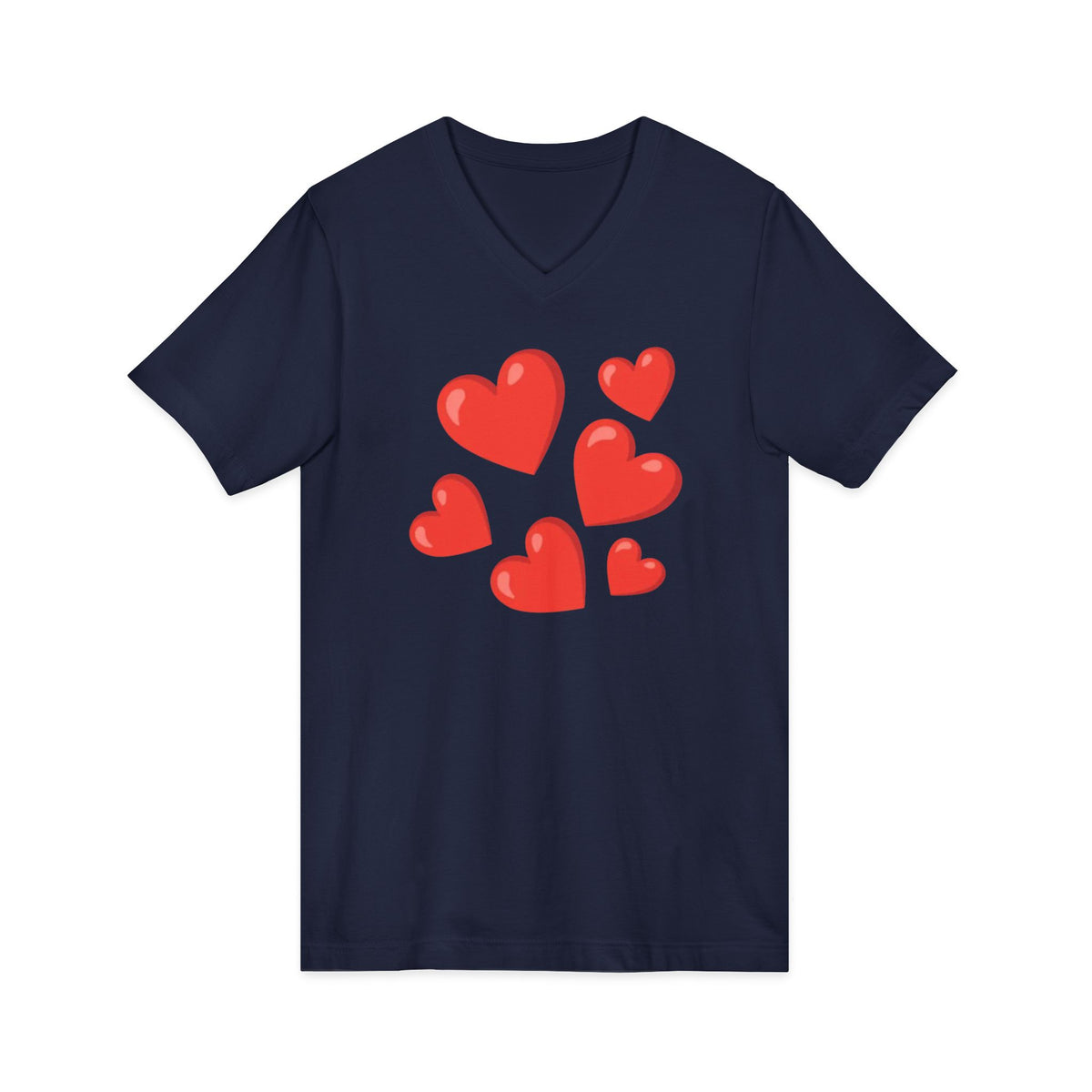 Unisex Jersey Short Sleeve V-Neck Tee