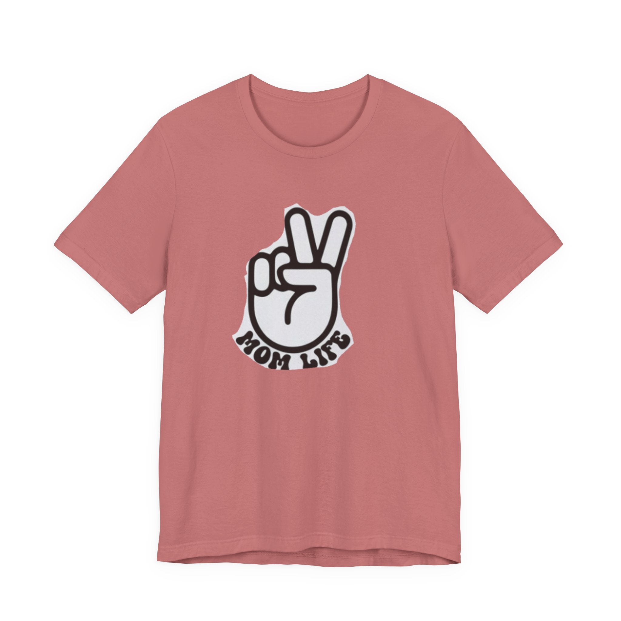Mom Life Peace Sign T-Shirt