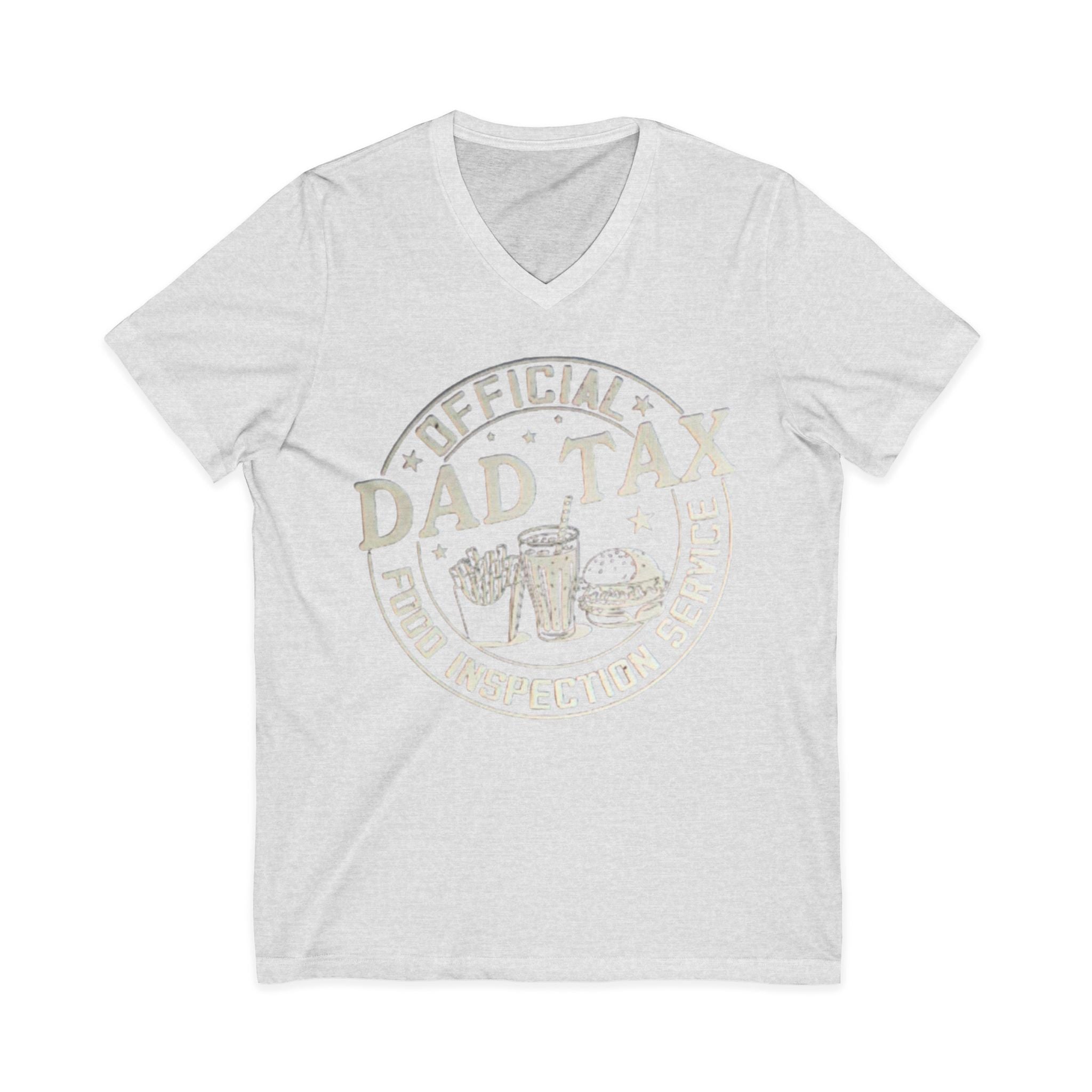 Dad Tax T‑Shirt — "Official Dad Tax Food Inspection Service" V‑Neck Tee