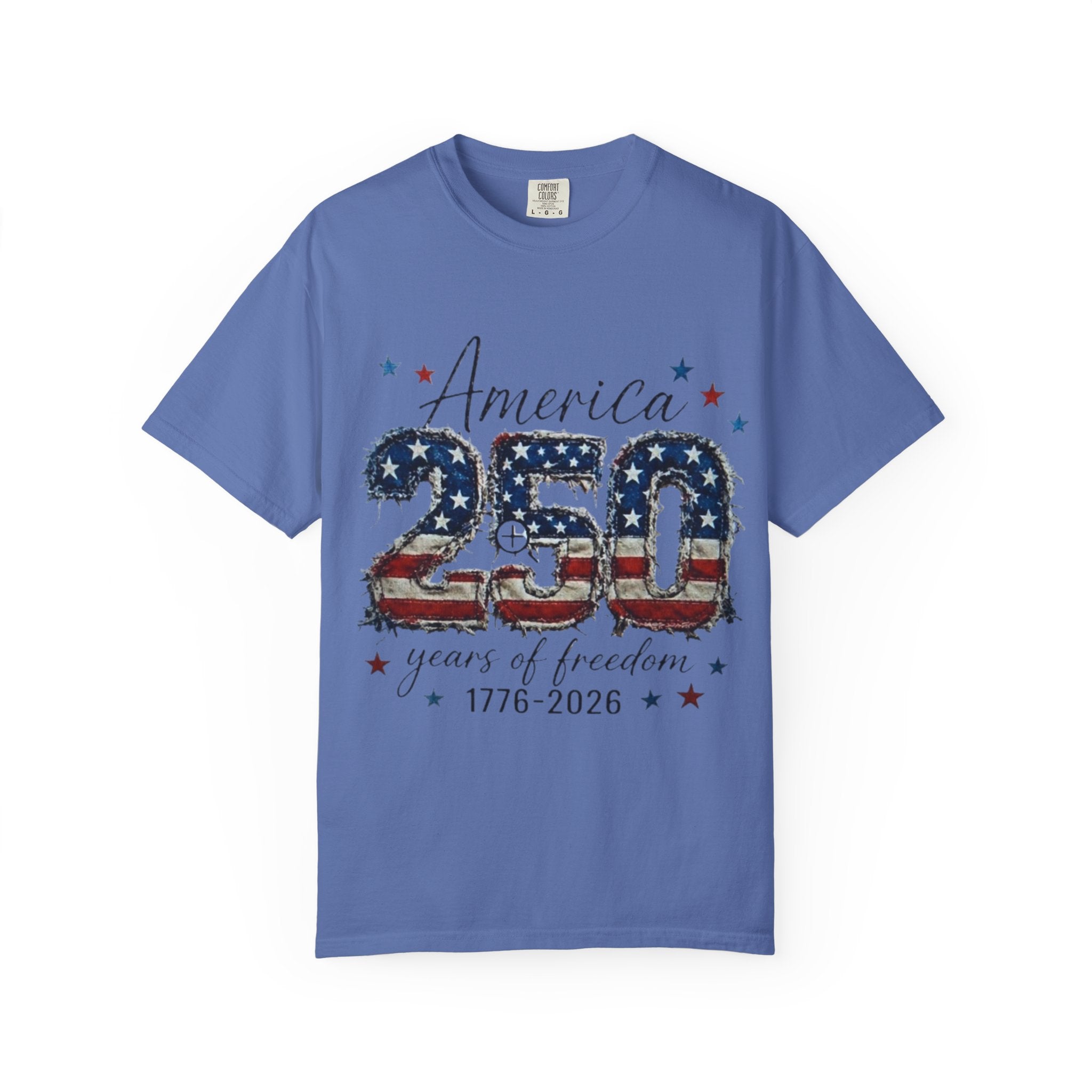 America 250 T-Shirt — 1776–2026 Stars & Stripes Patriotic Tee