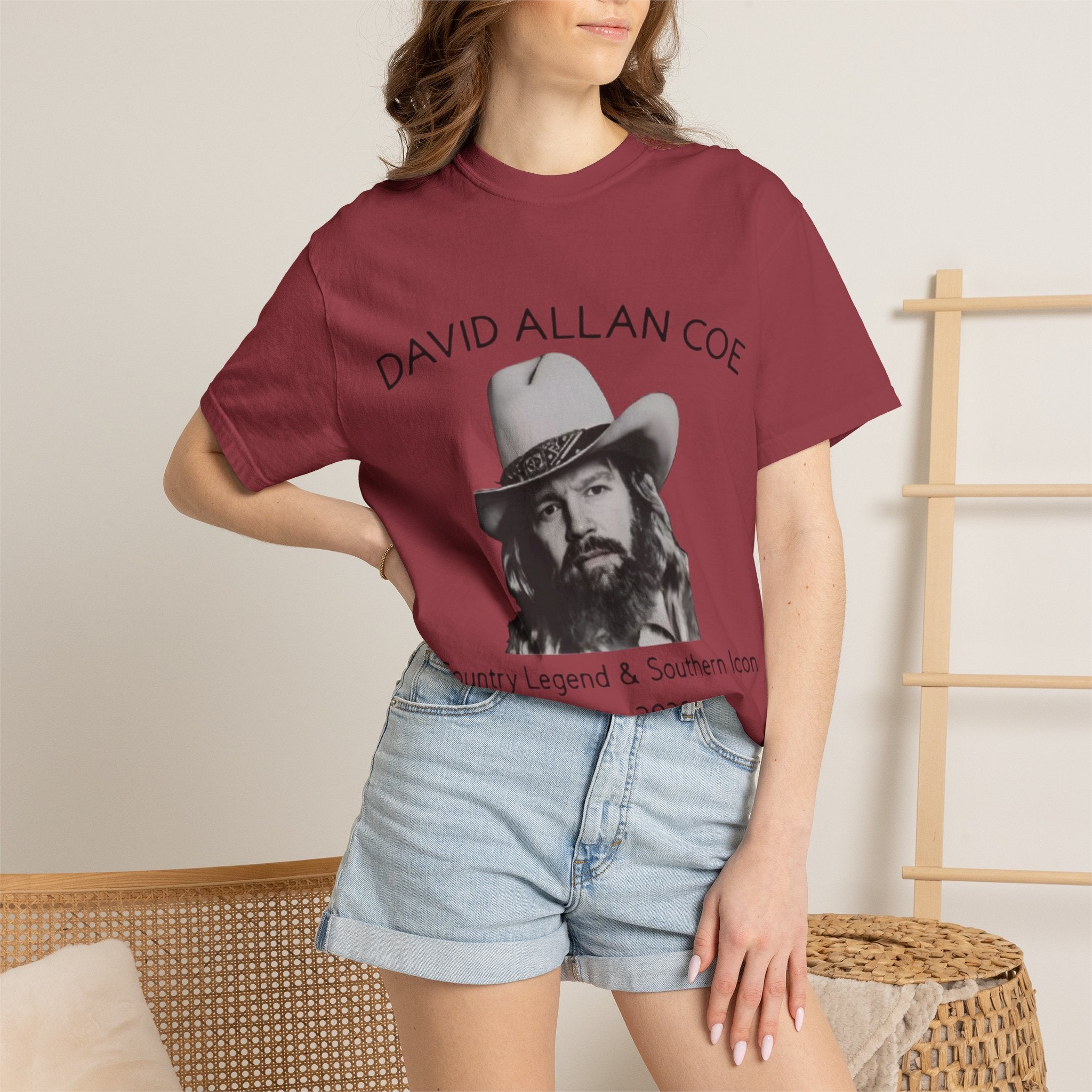 David Allan Coe Tribute T-Shirt – Vintage Cotton Memorial Tee