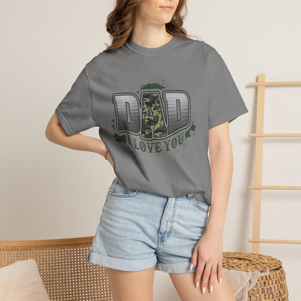 Dad I Love You Camo T-Shirt