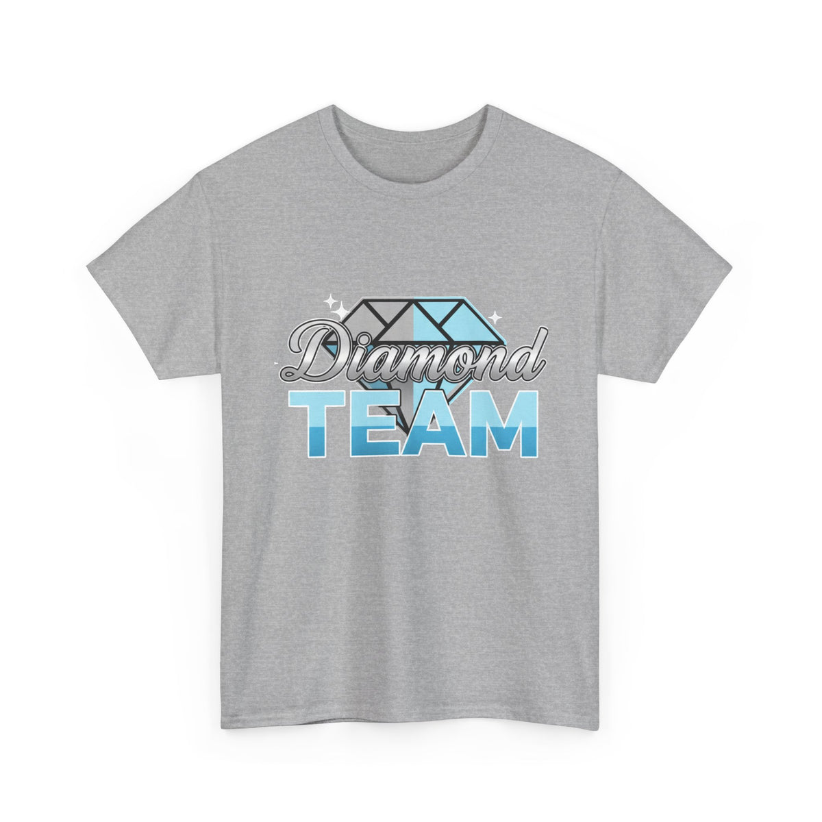 Diamond Team T-Shirt — Blue Gem Graphic Tee
