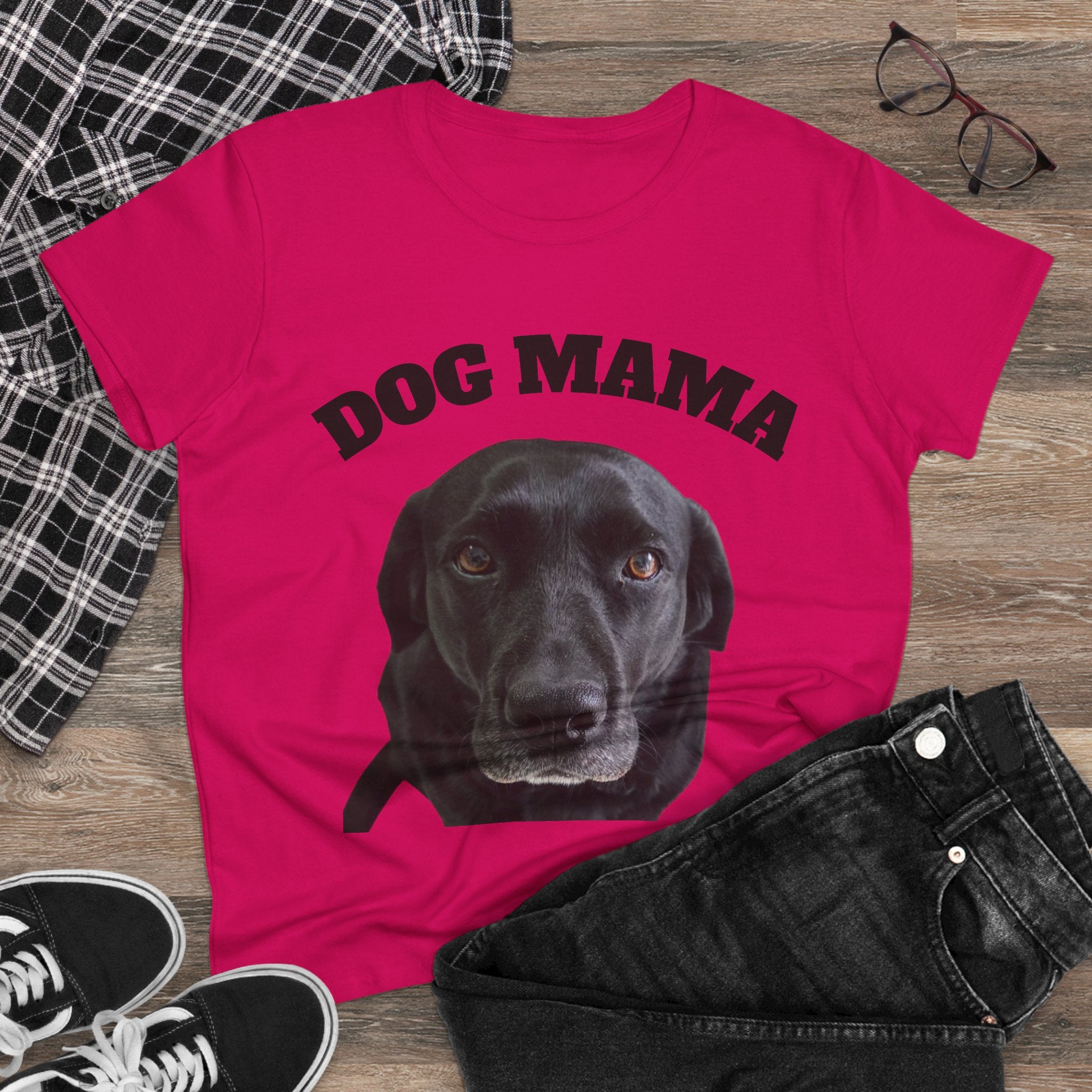 Black Lab Dog Mama Tee