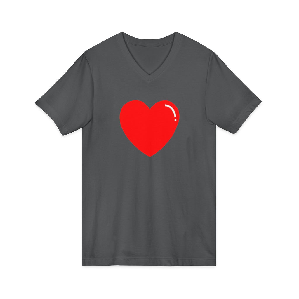 Unisex Jersey Short Sleeve V-Neck Tee