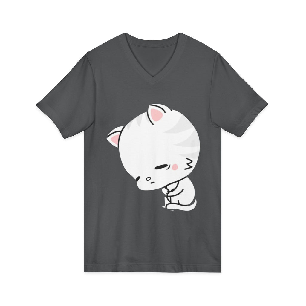 Unisex Jersey Short Sleeve V-Neck Tee